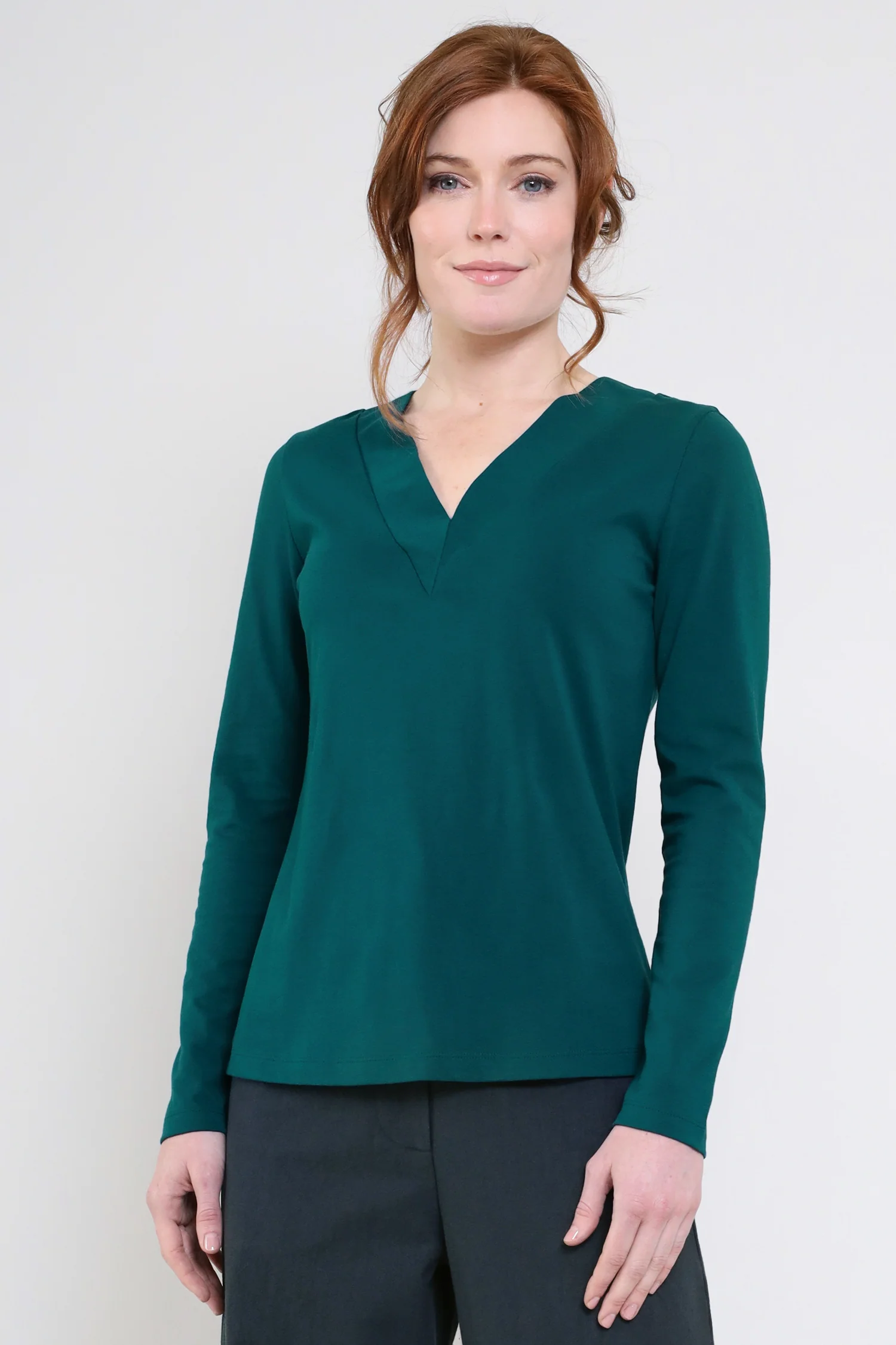 GOTS Organic Cotton V Neck Top - Image 5