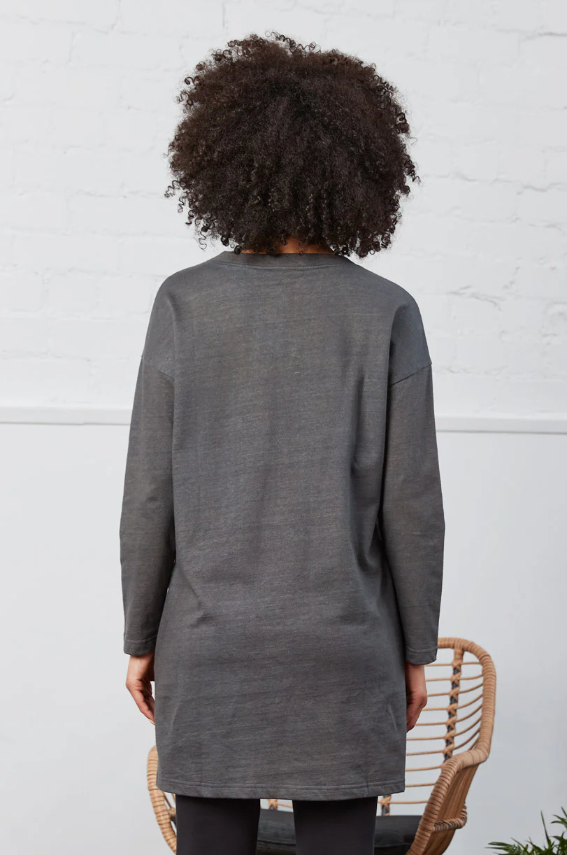 Organic Cotton Marl Tunic Dress GOTS - Image 5