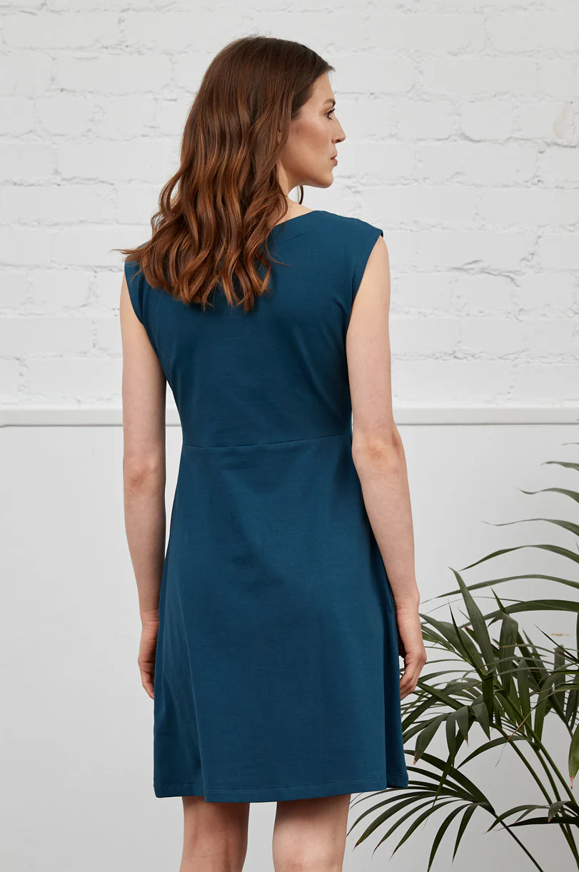 GOTS Organic Cotton Embroidered Jersey Tunic Dress - Image 2
