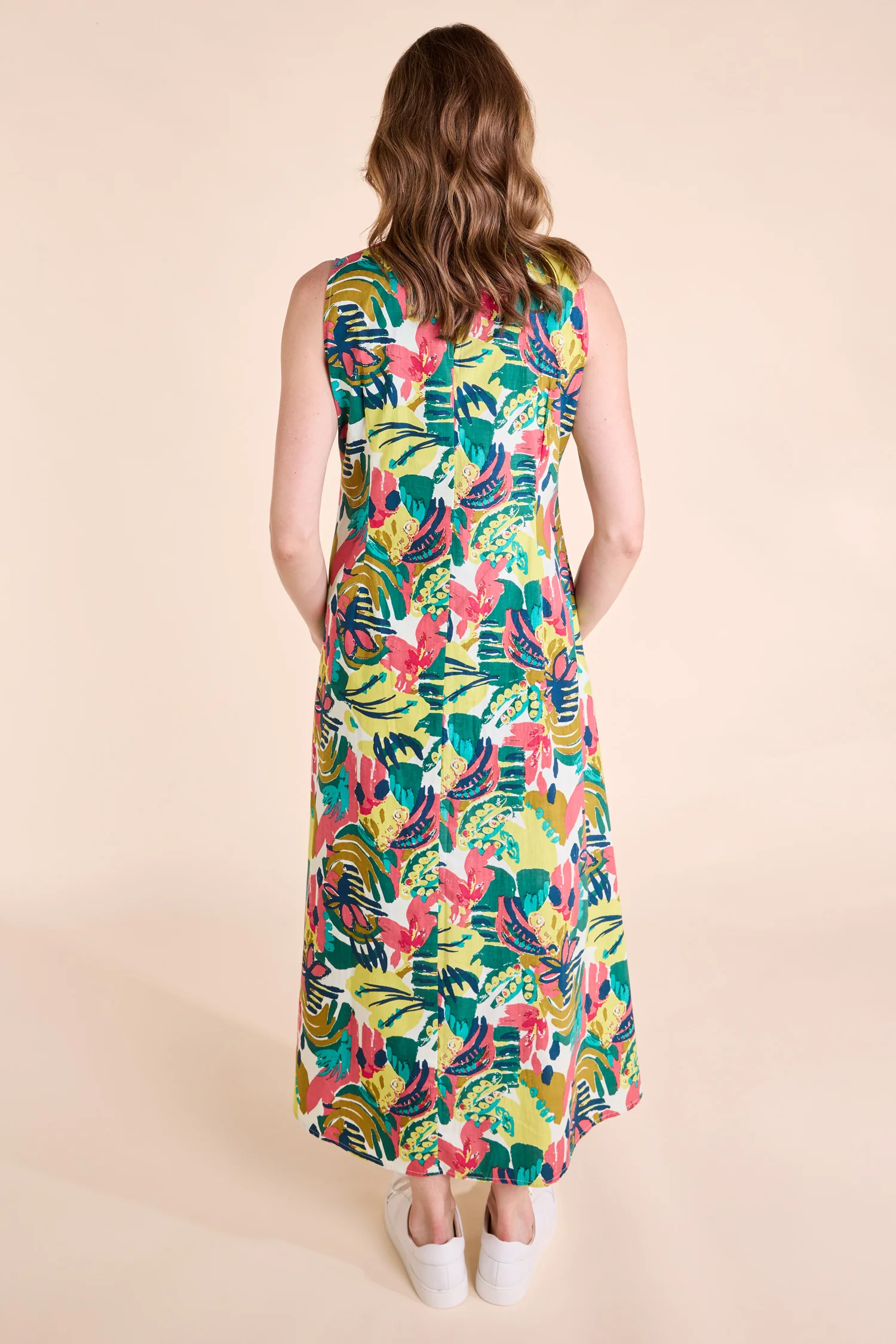 SS25 Poplin Sleeveless Dress - Multi - Image 3