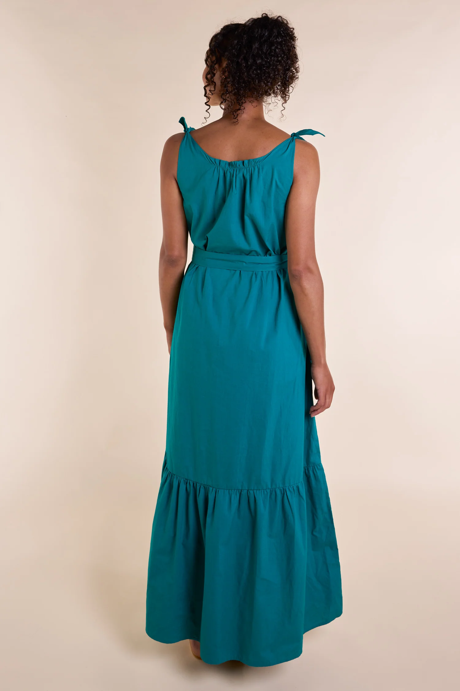SS25 Poplin Sundress - Emerald - Image 3