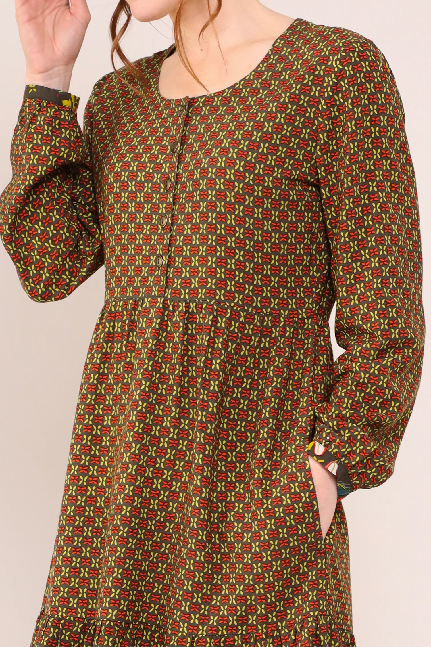 Lenzing™ EcoVero™ Button Tunic Dress - Image 3