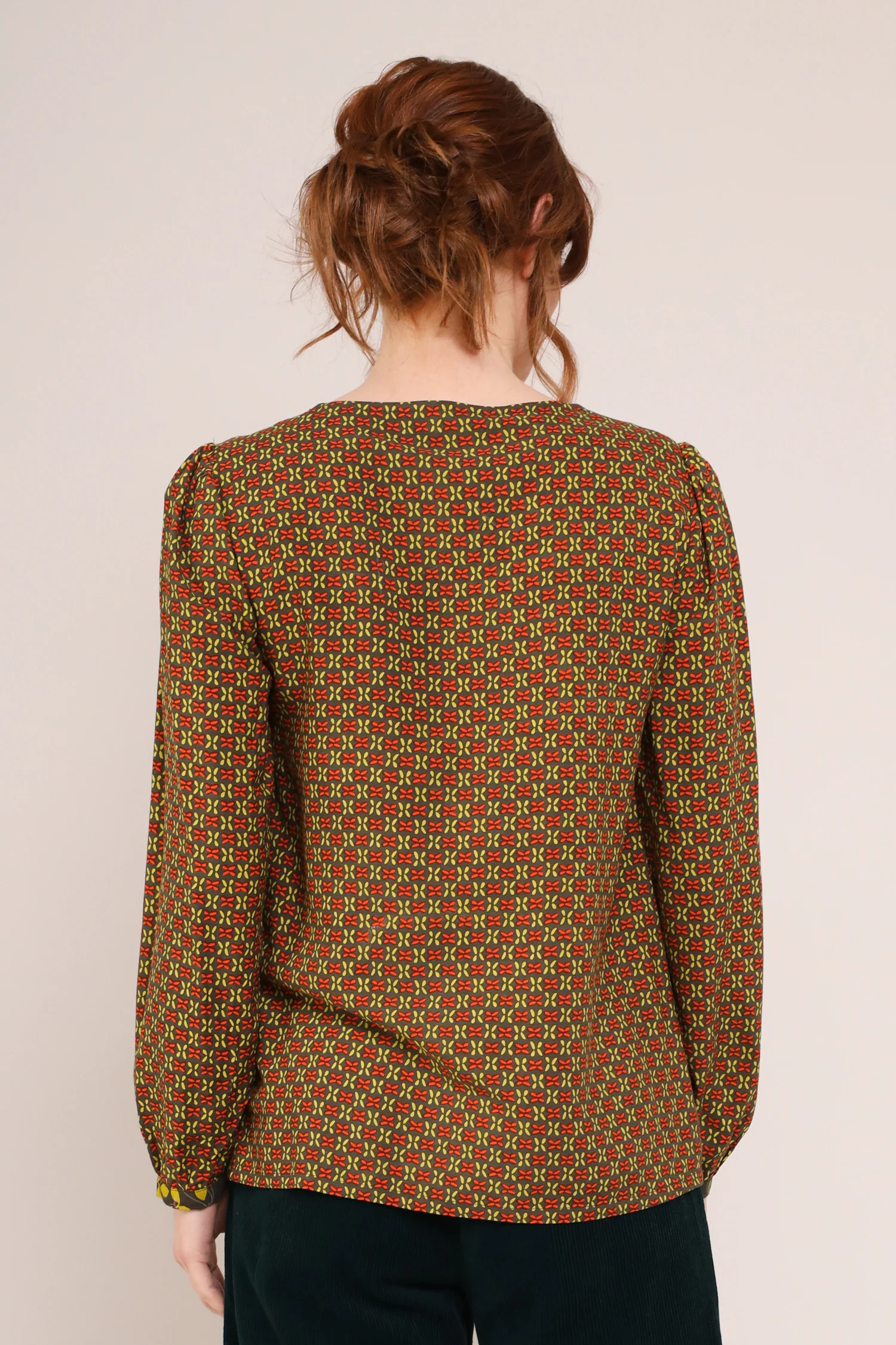 EcoVero™ Button Smock Top - Image 3