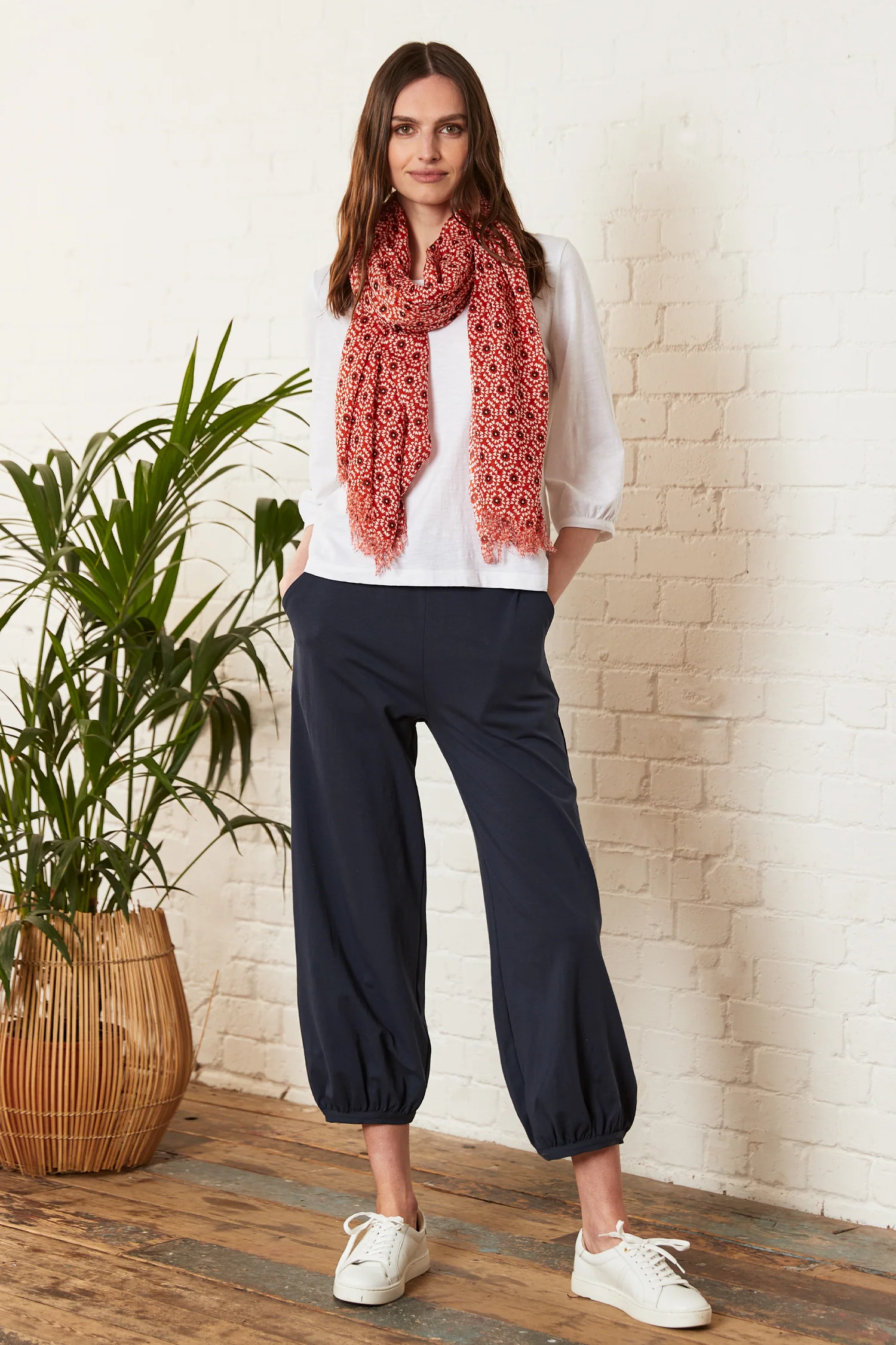 Petal Burst Printed Scarf - Image 6
