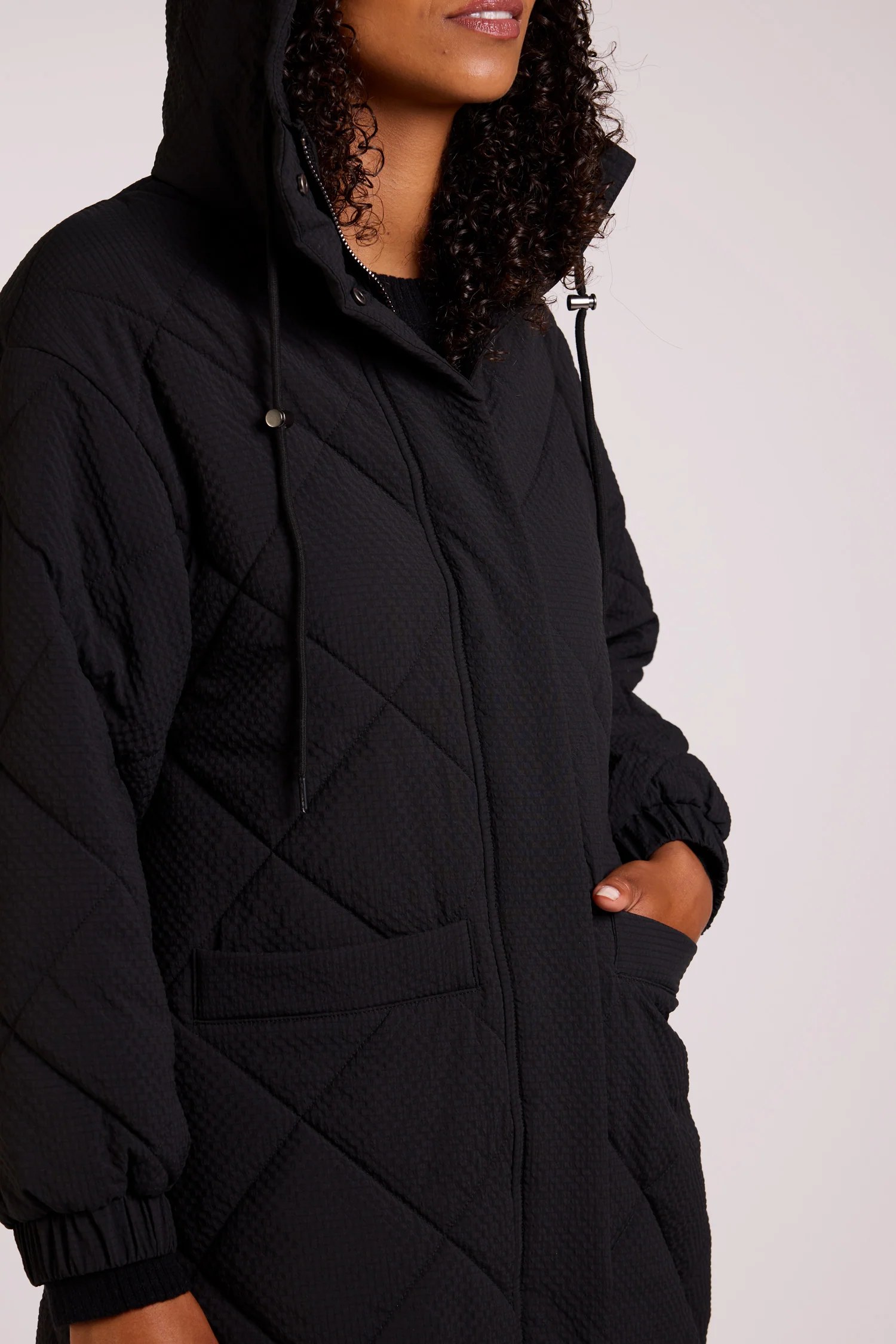Recycled Quilted Coat - Image 6