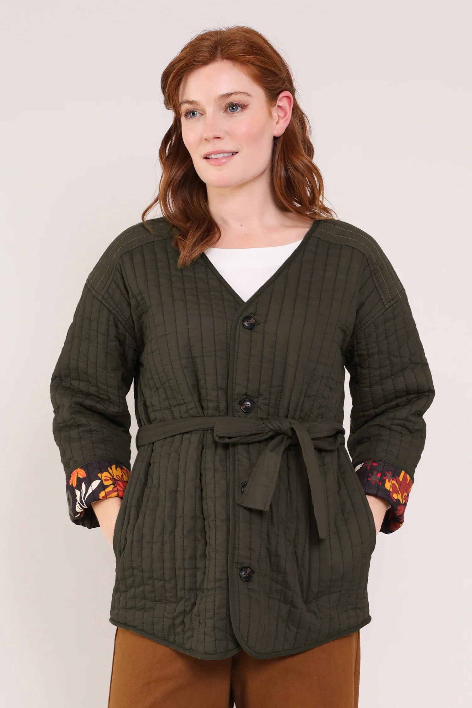 Cotton Reversible Quilted Jacket - Image 3