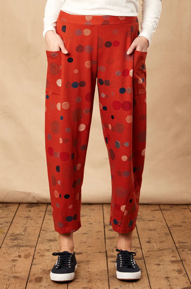 Cotton Orb Print Bubble Trouser