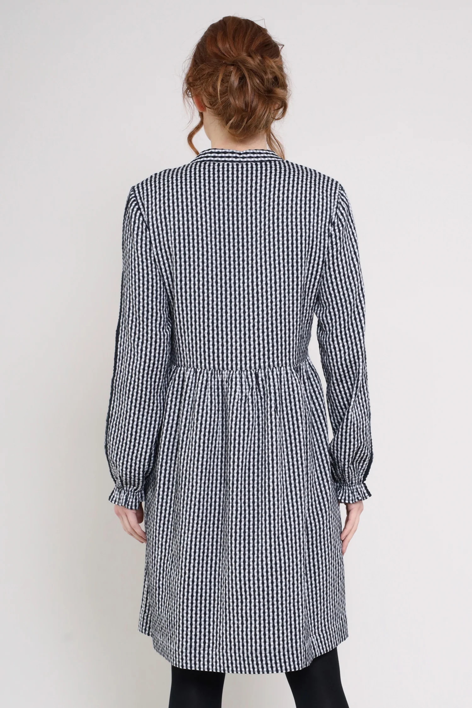 Cotton Gathered Tunic Dress - Image 4