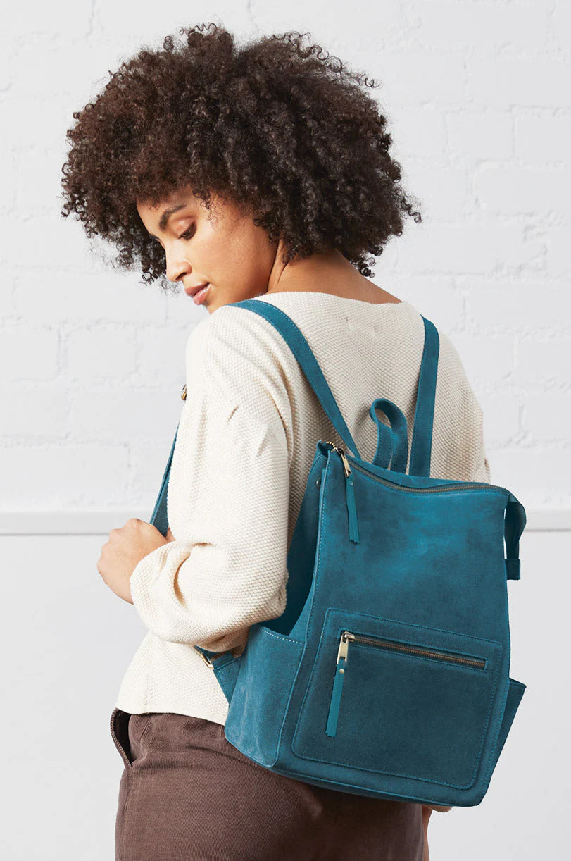 Suede Womens Rucksack - Image 4
