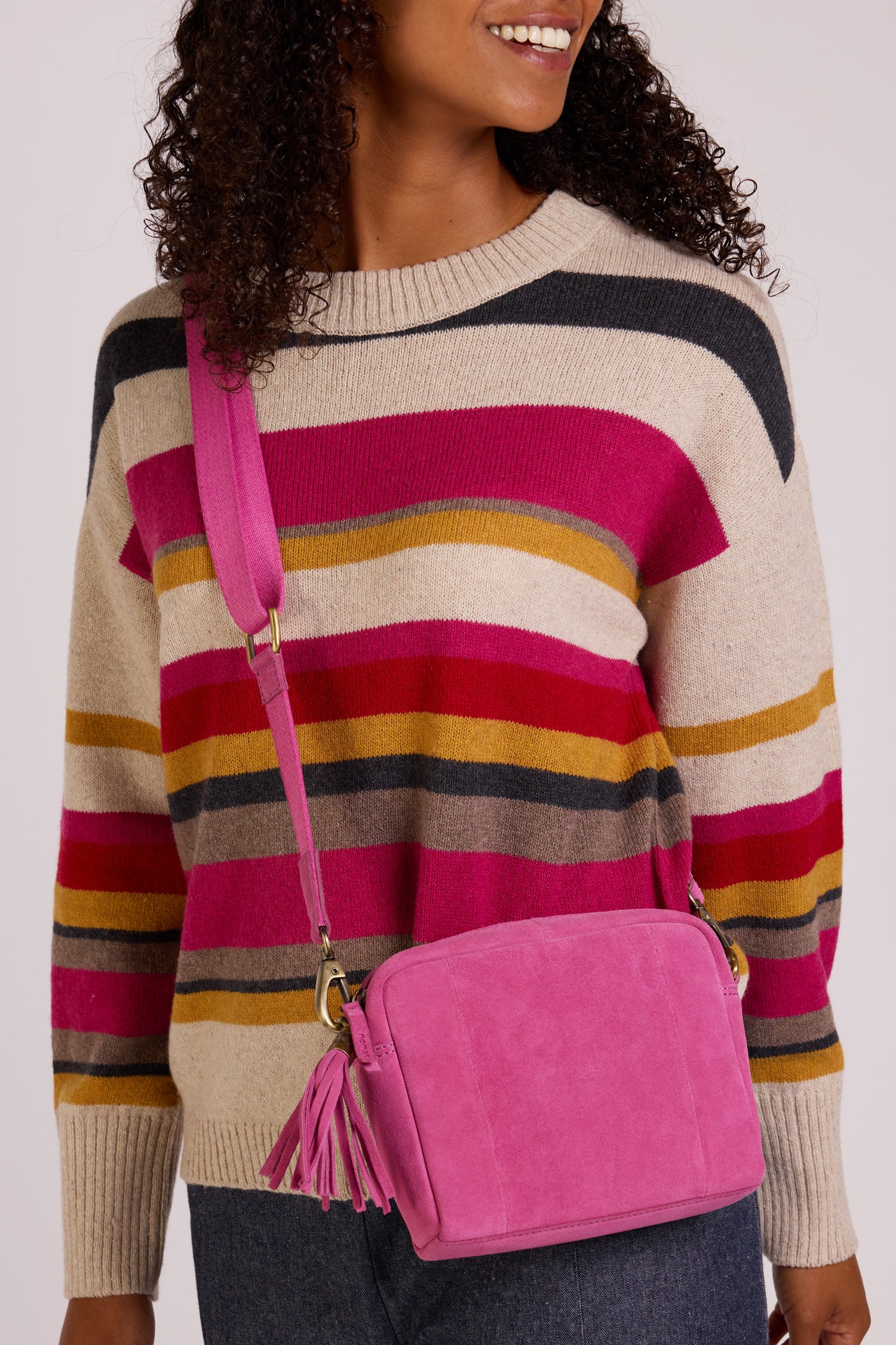 Suede Cross Body Bag - Image 6
