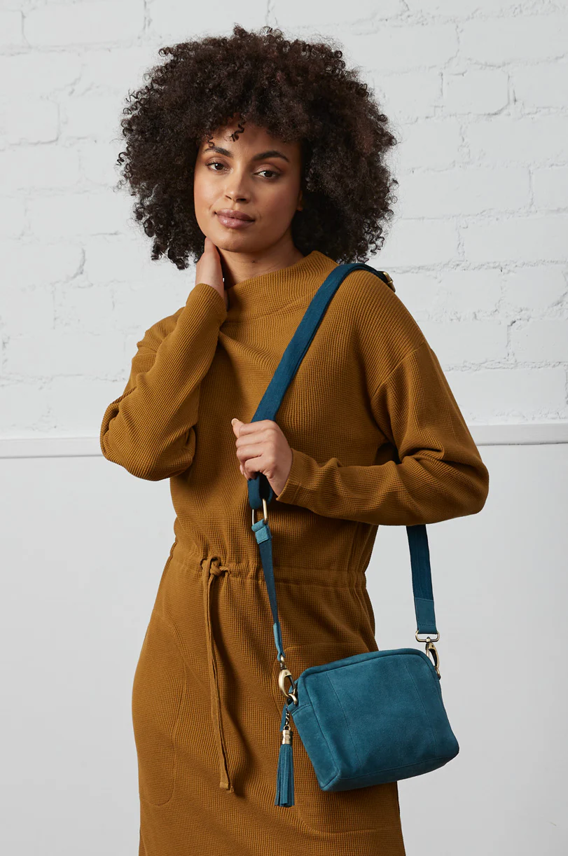 Suede Womens Crossbody Bag - Image 5