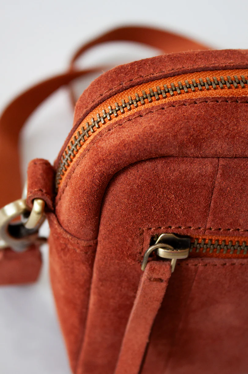 Suede Womens Crossbody Bag - Image 6