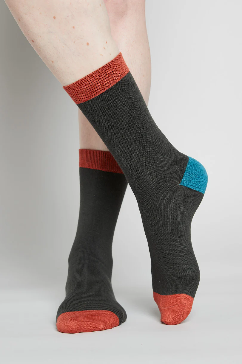 GOTS Organic Cotton Plain Colour Socks - Image 3