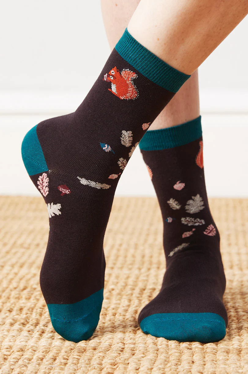 GOTS Organic Cotton Squirrel Socks - Image 3