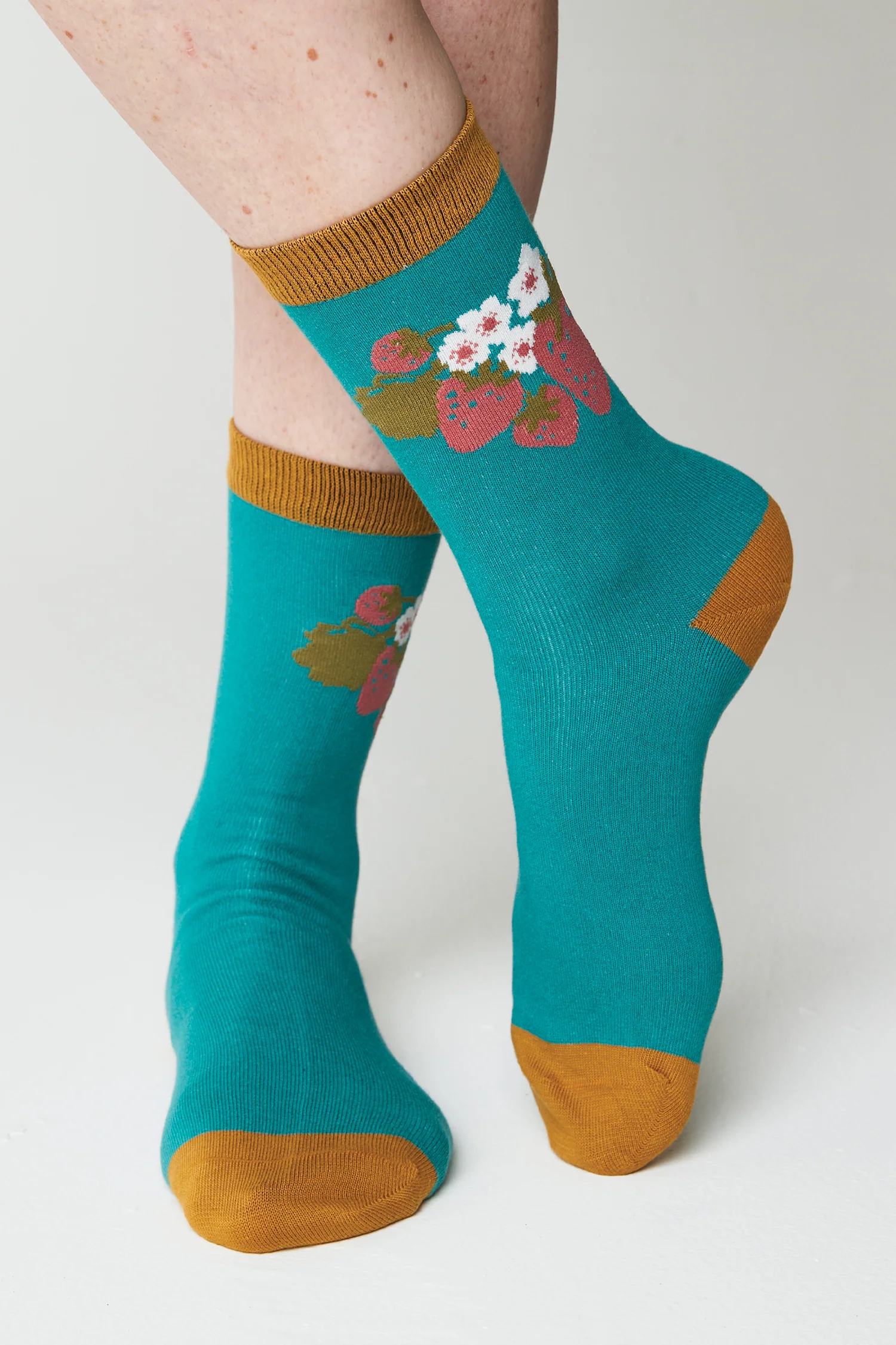 Strawberry Garland Bamboo Socks - Image 3