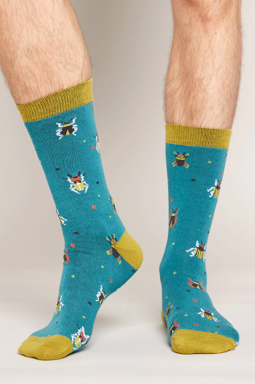 GOTS Organic Cotton Organic Beetle Socks - Image 3
