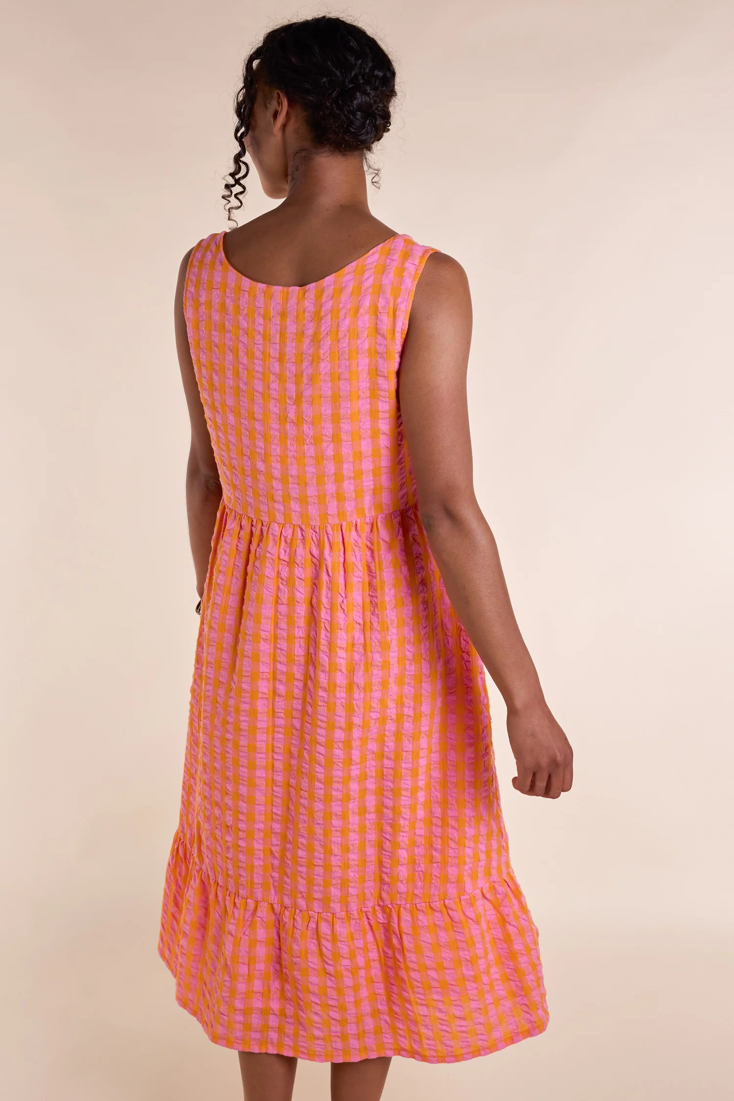 SS25 Sleeveless Midi Dress - Tangerine - Image 4