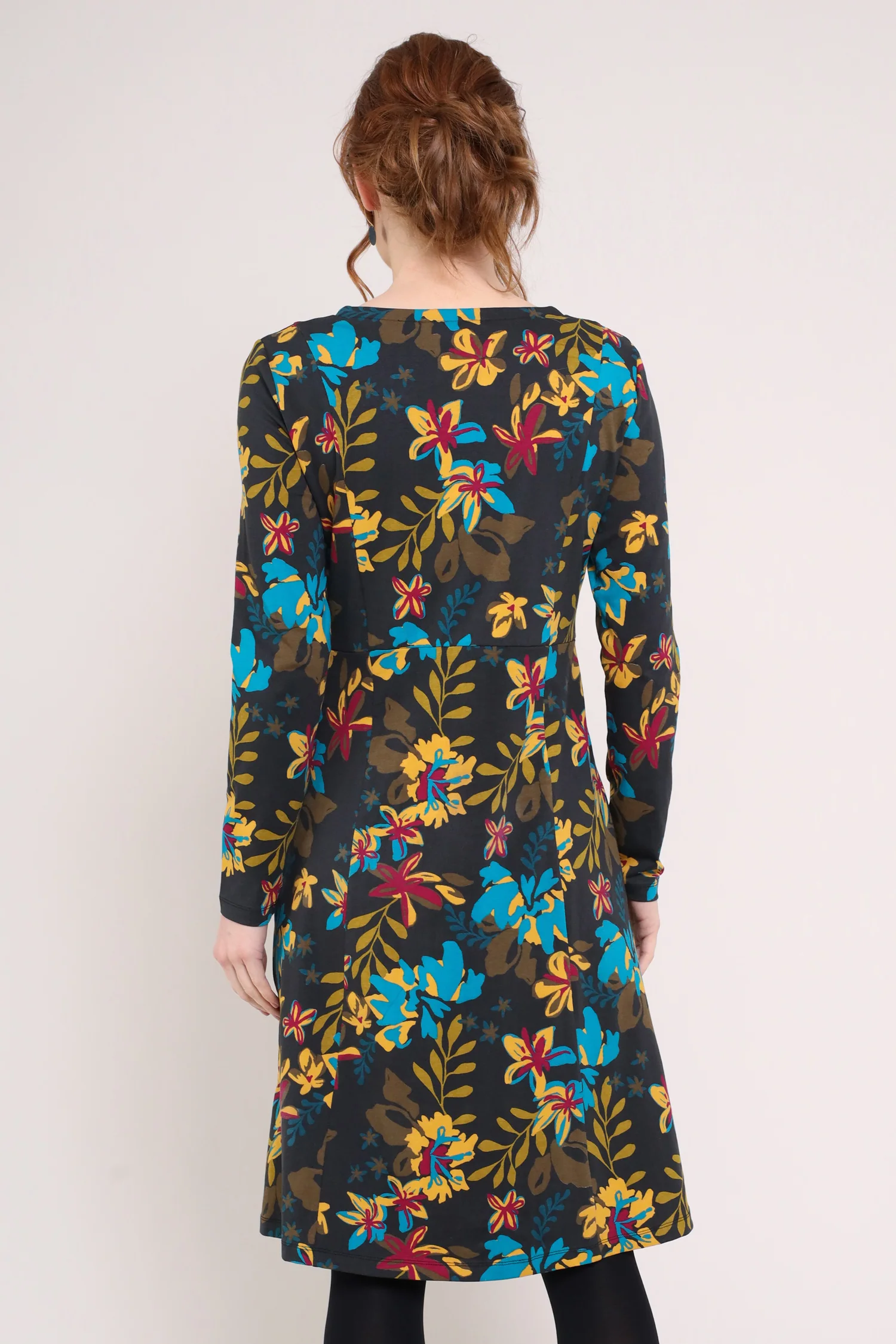 GOTS Organic Cotton Elastane Fit and Flare Dress - Image 3