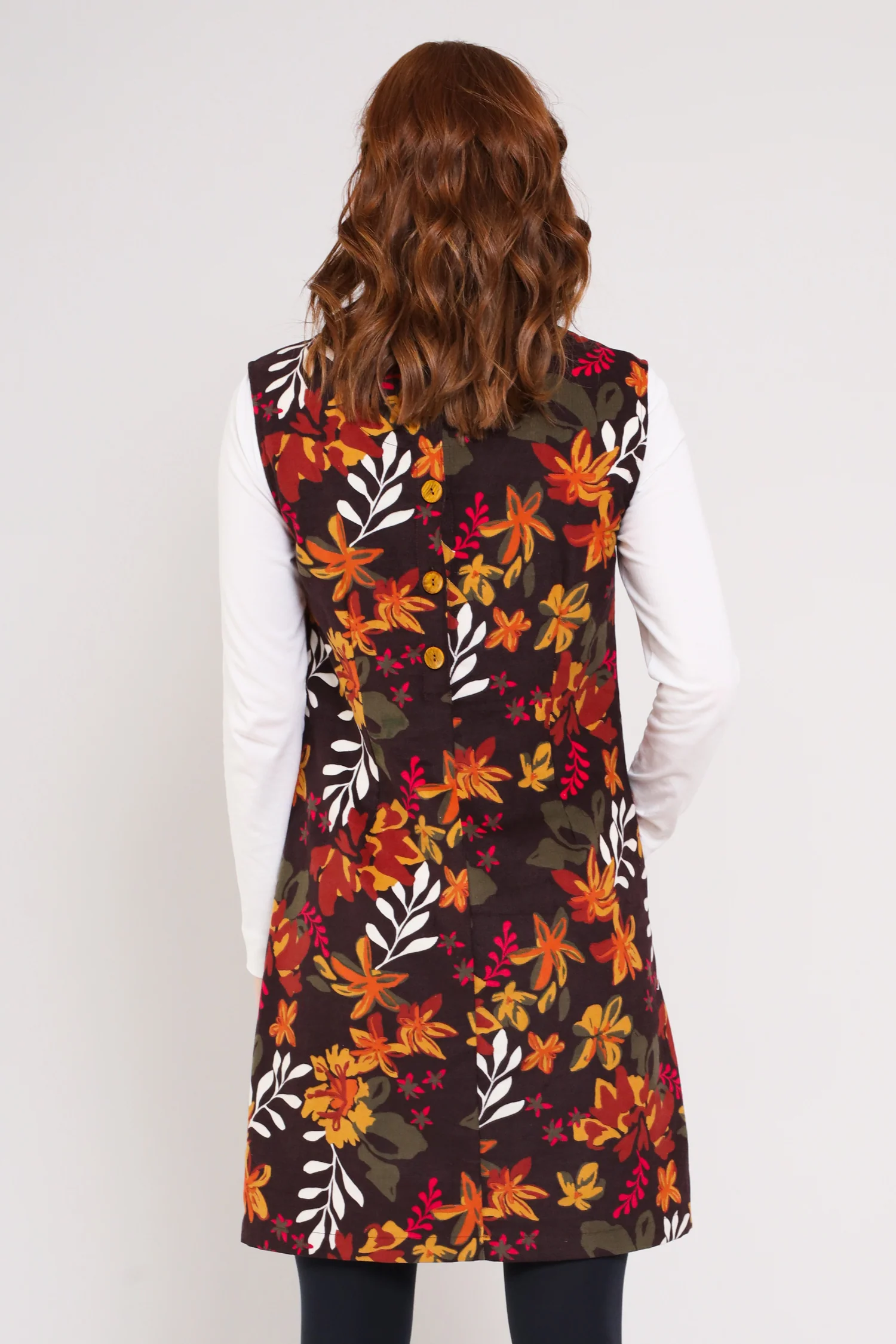 Cotton Cord Pinafore Dress - Image 4