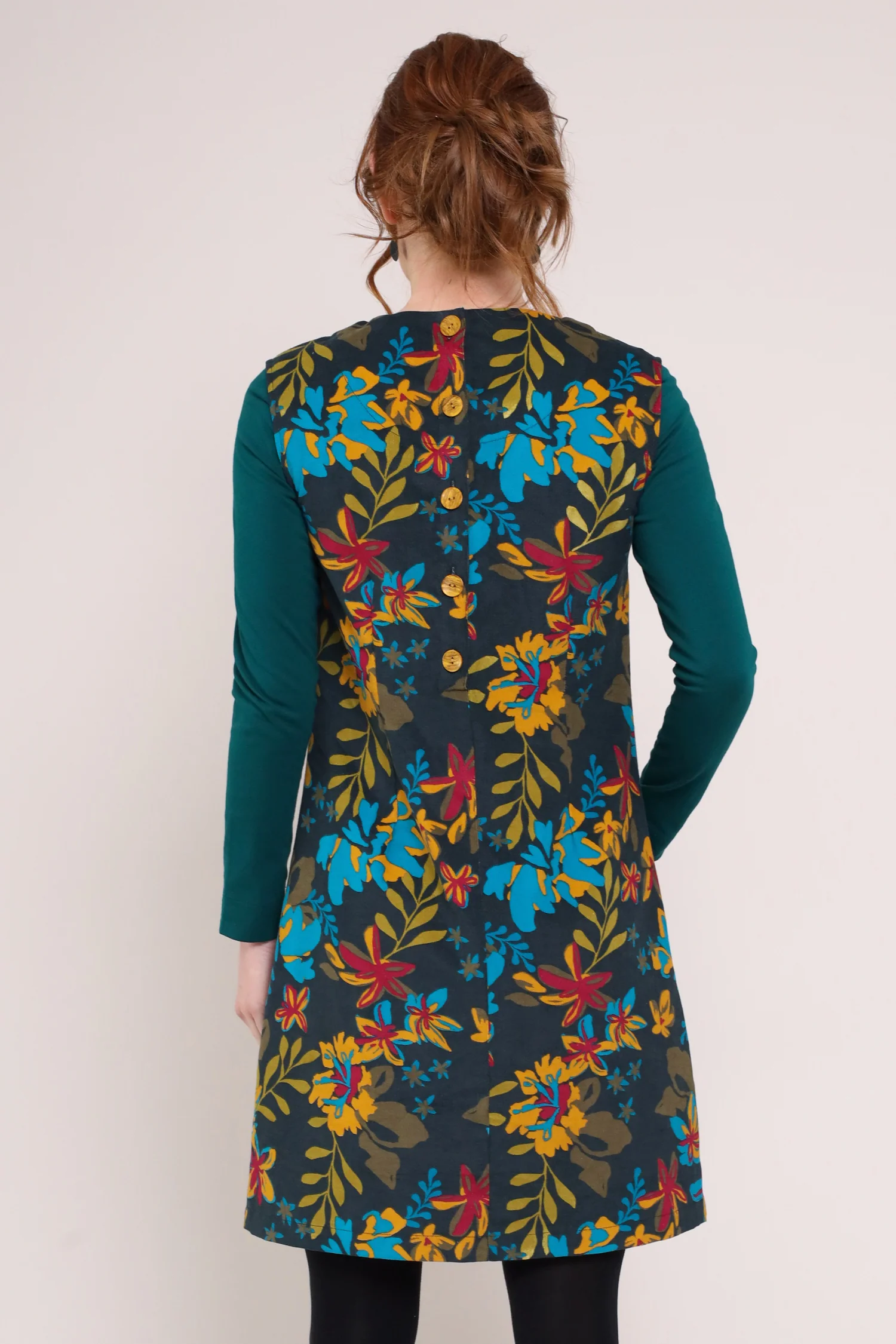 Cotton Cord Pinafore Dress - Image 6