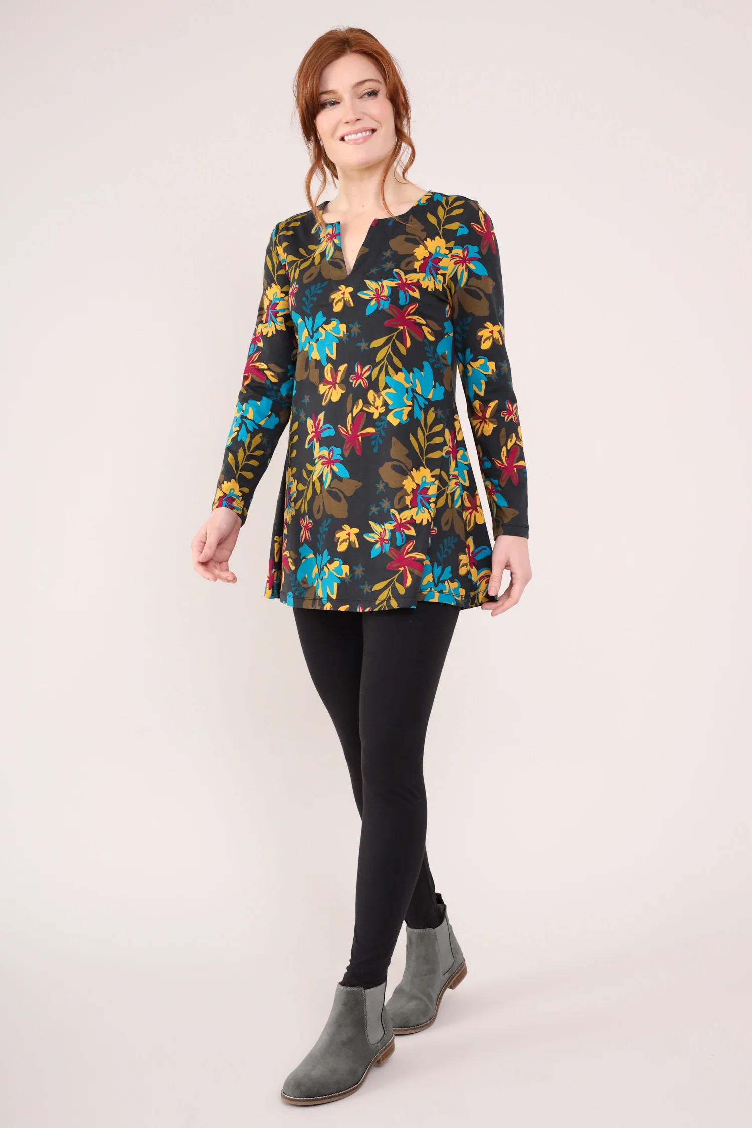 GOTS Organic Cotton Elastane Notch Tunic - Image 2