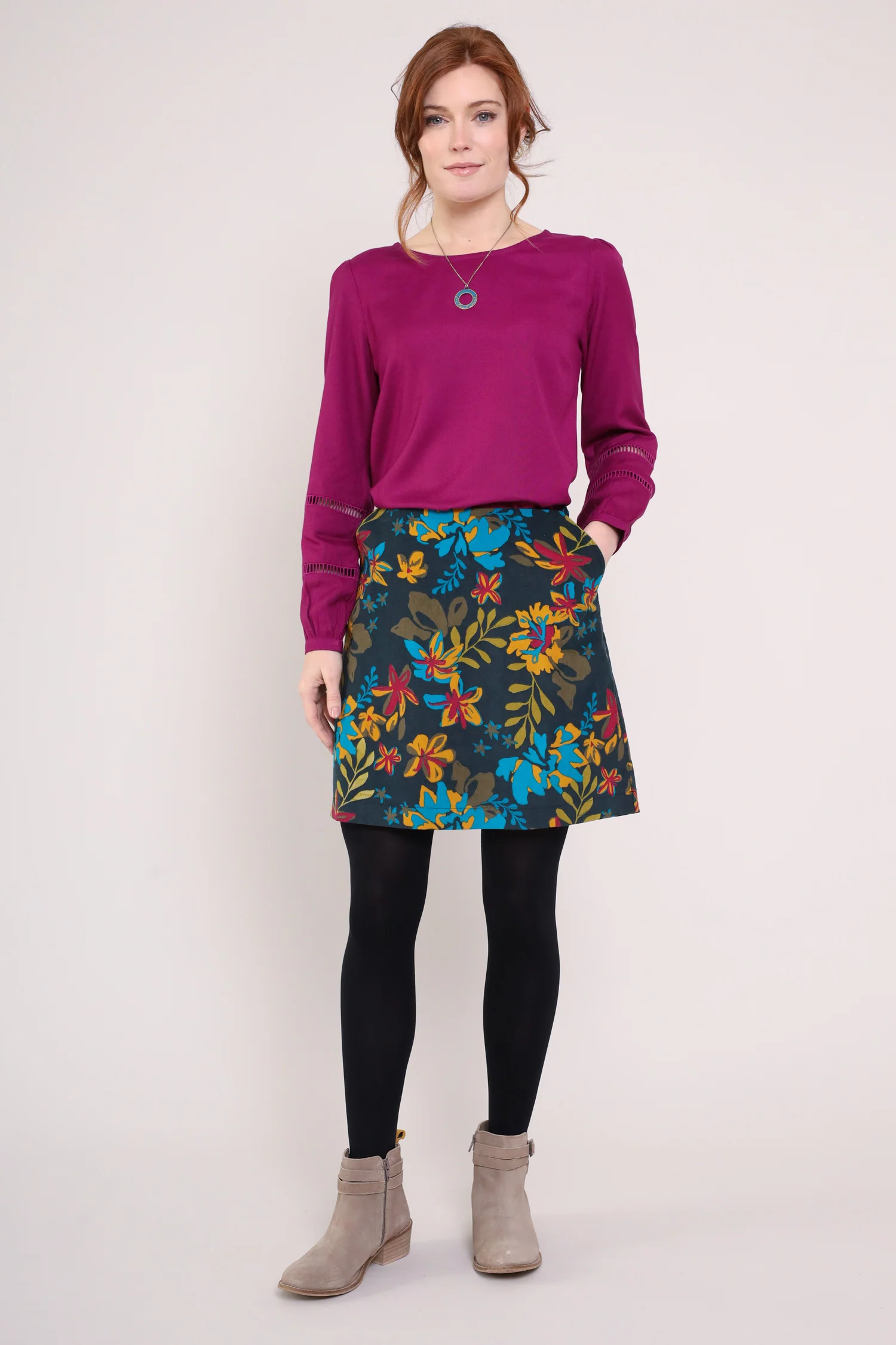 Cotton Cord Mini Skirt - Image 3