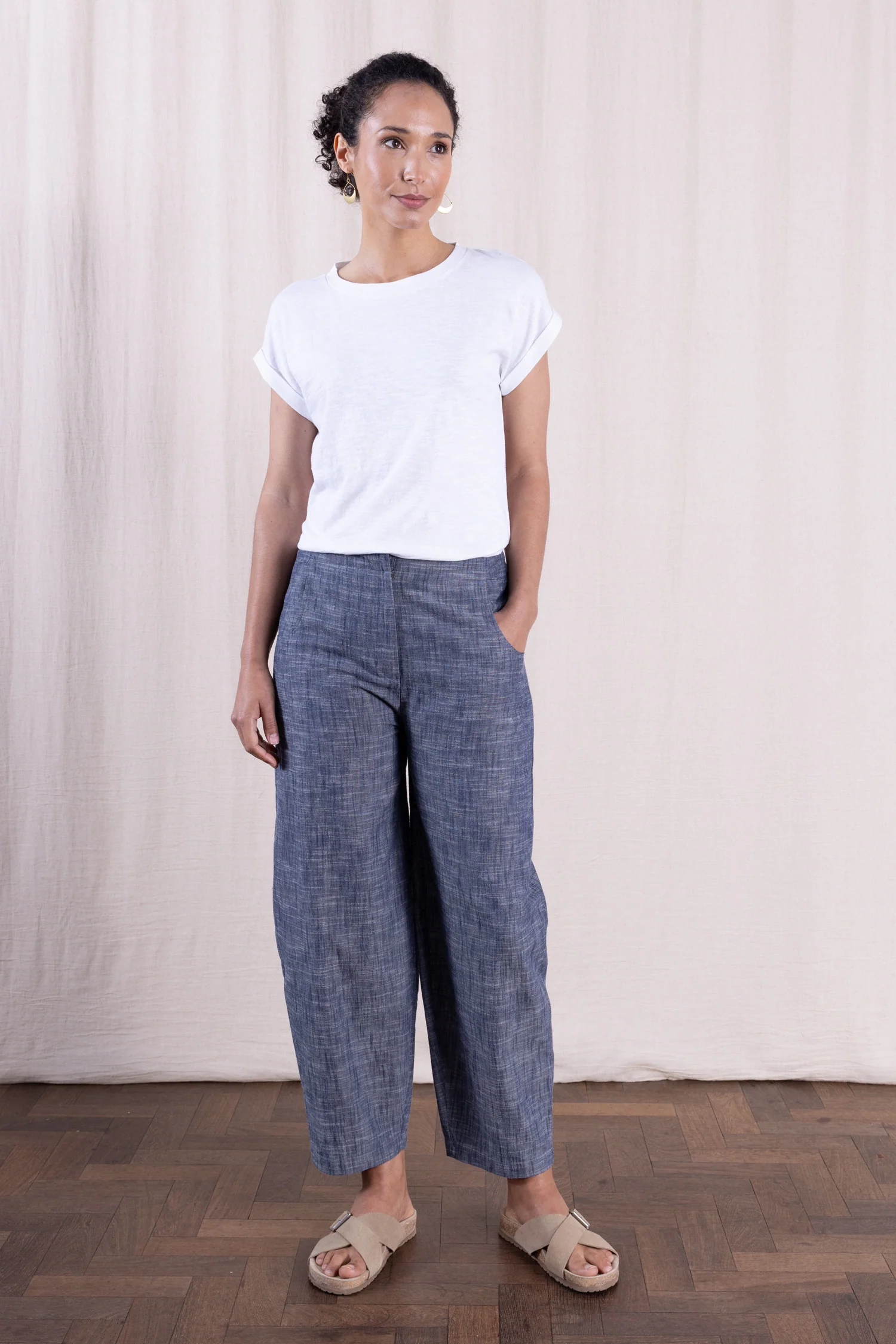 SS26 Barrel Trouser - Chambray - Image 4