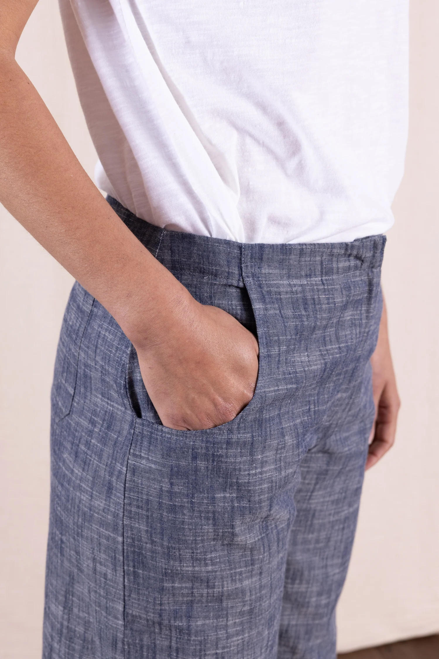 SS26 Barrel Trouser - Chambray - Image 6