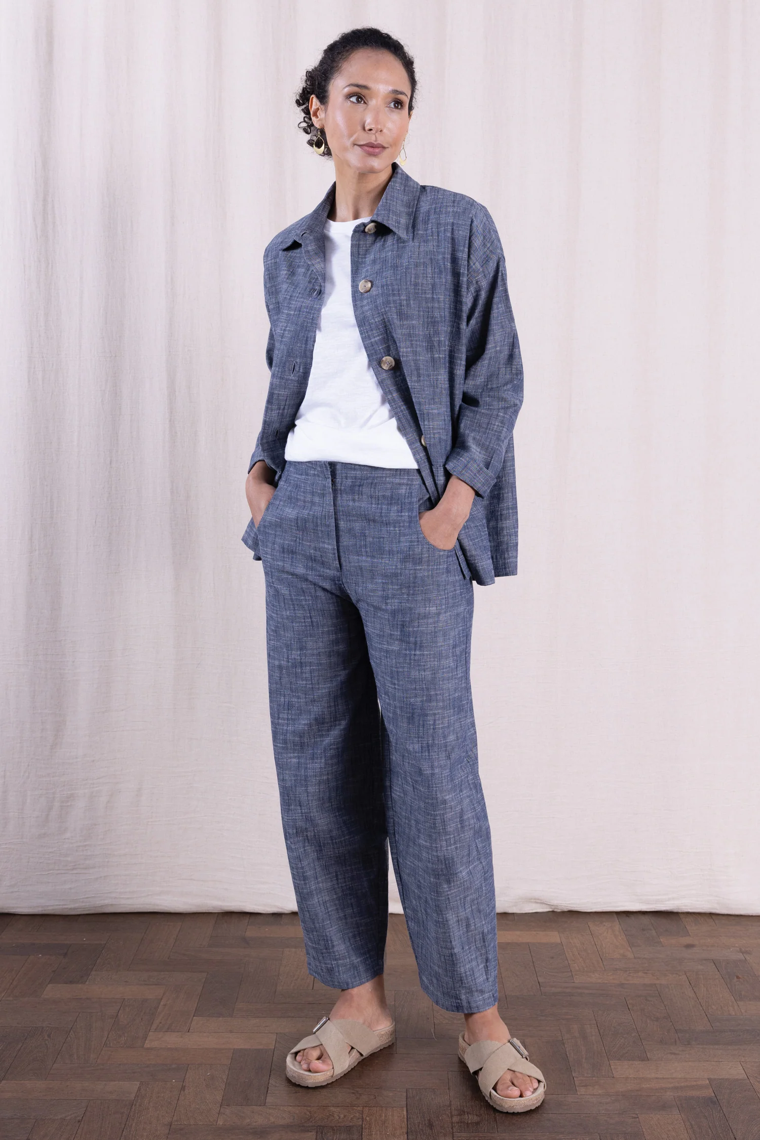 SS26 Chambray Shirt Jacket - Chambray - Image 5