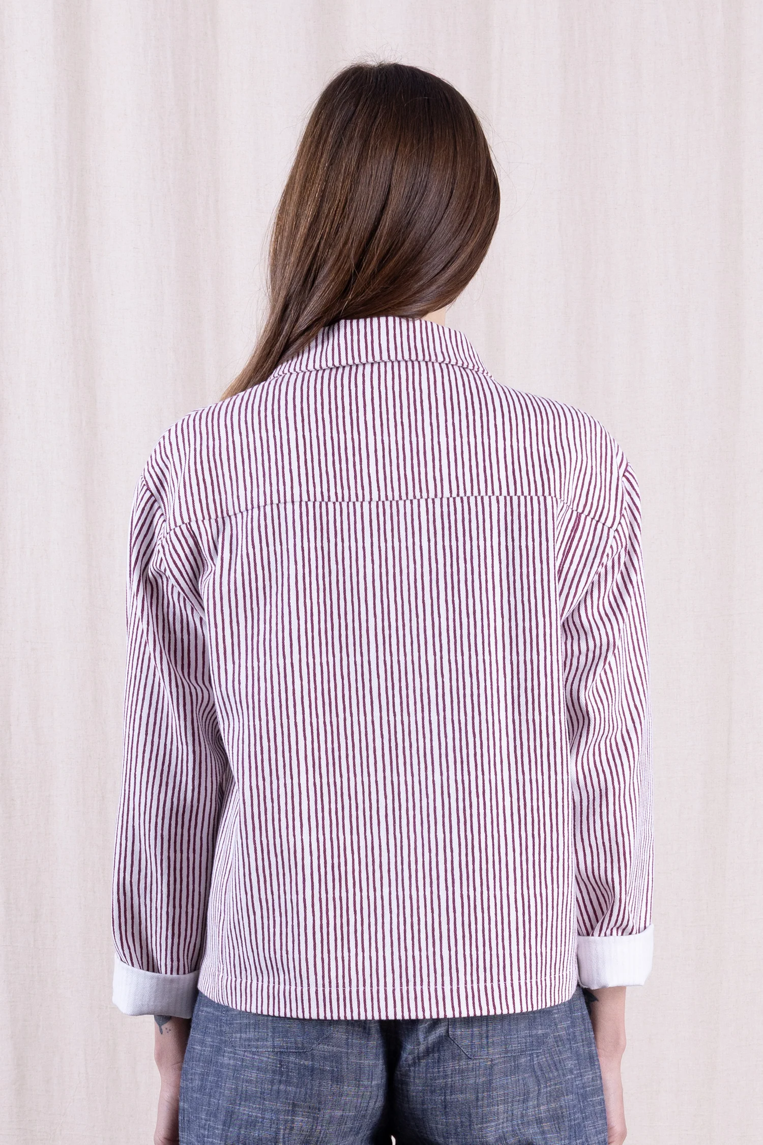 SS26 Cotton Drill Jacket - Redwood - Image 4