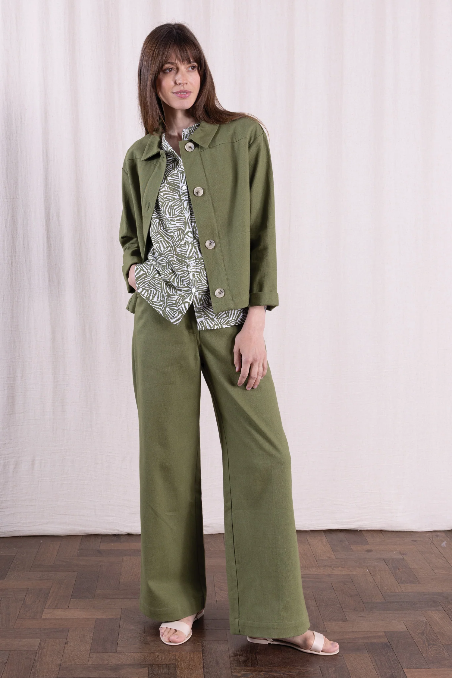 SS26 Cotton Drill Jacket - Verdant - Image 3