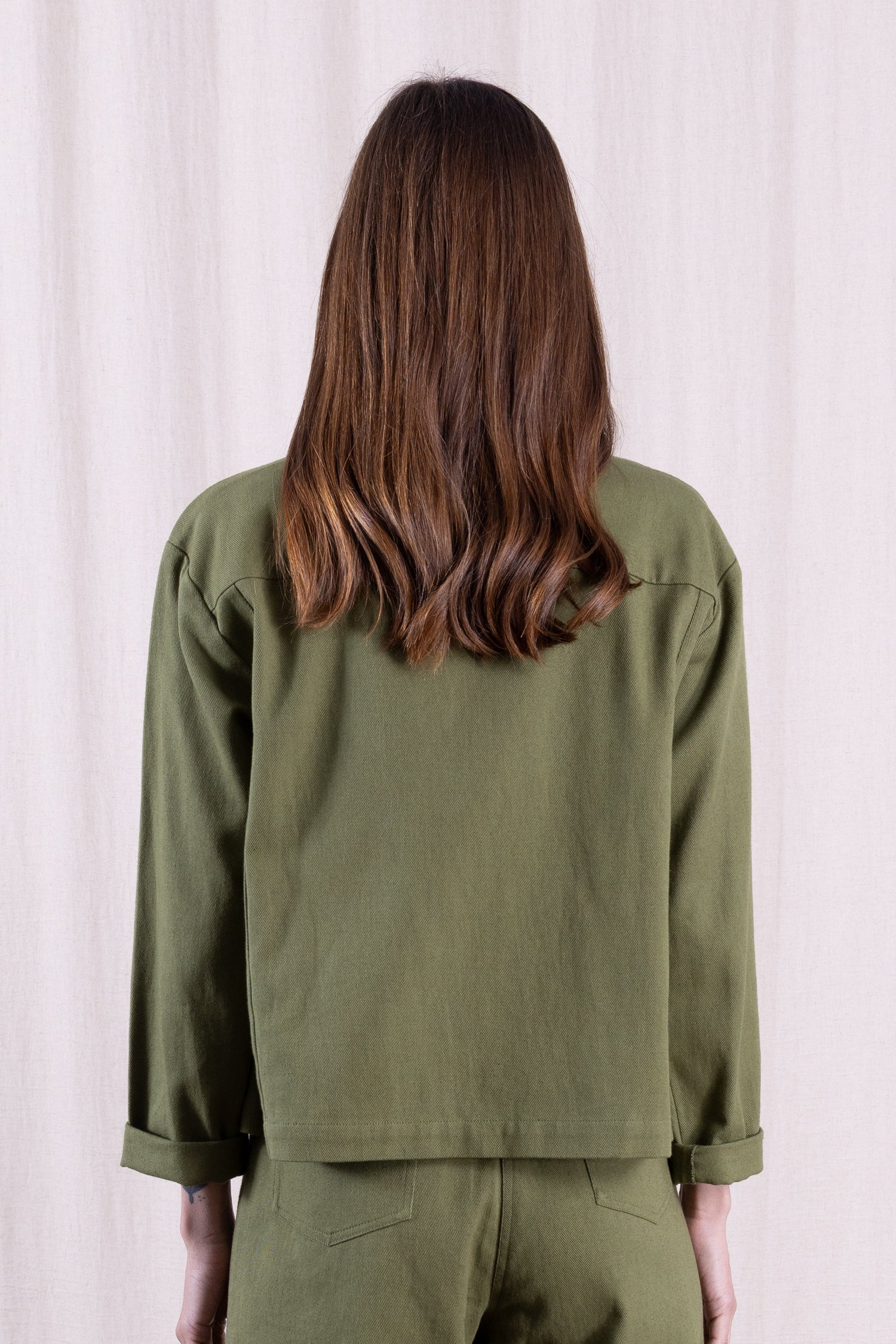 SS26 Cotton Drill Jacket - Verdant - Image 5