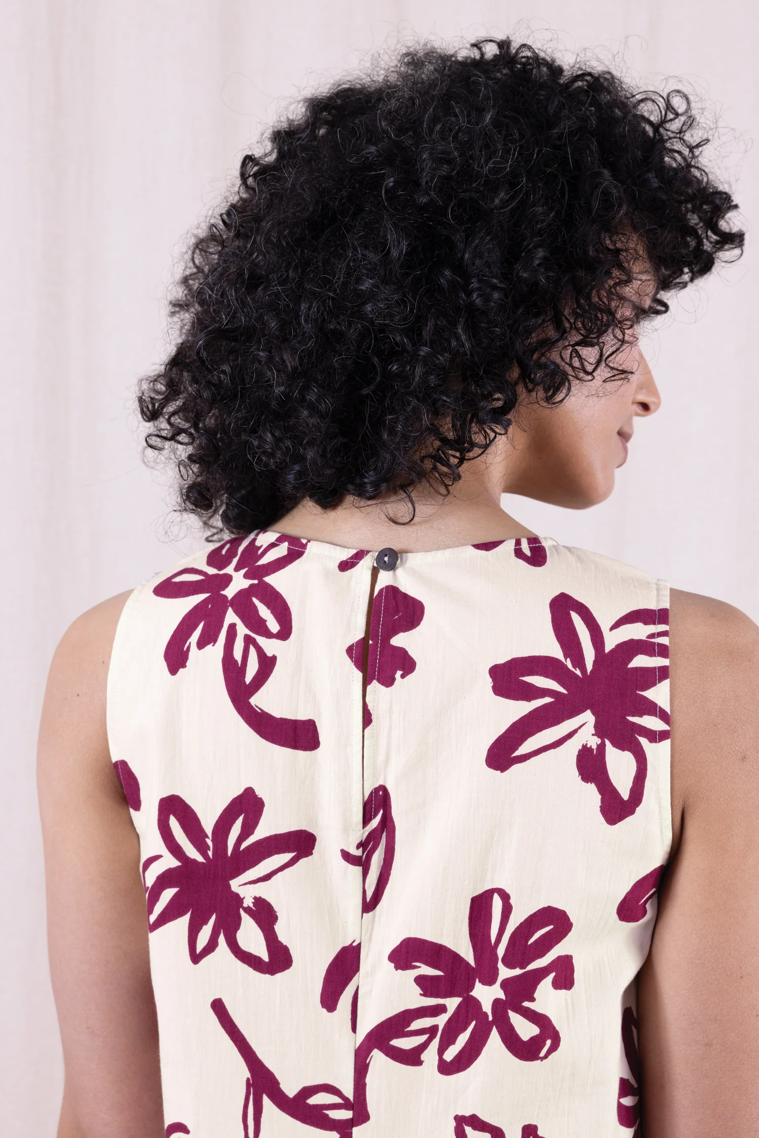 SS26 Cotton Poplin Dress - Rosewood - Image 2