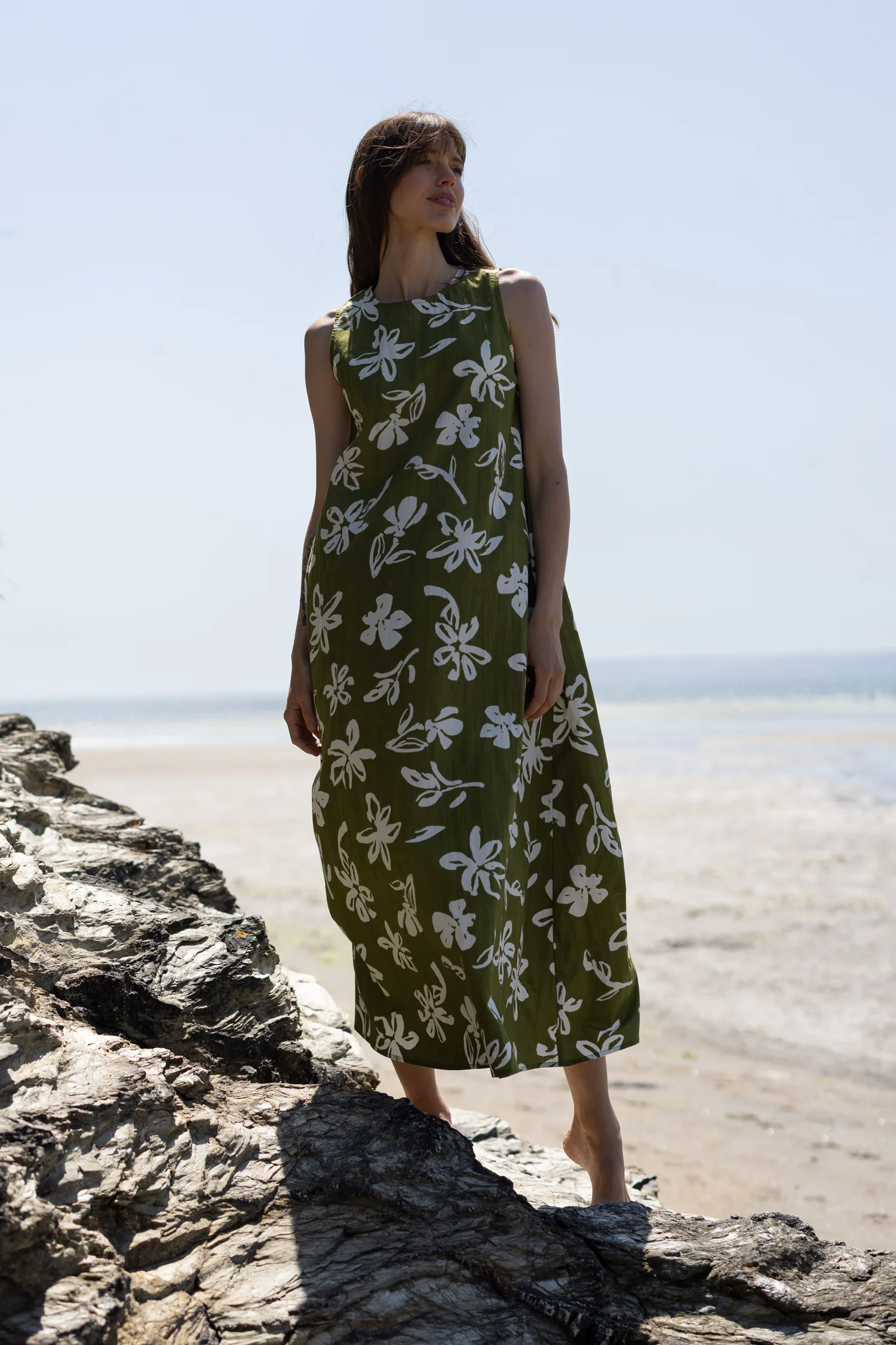 SS26 Cotton Poplin Dress - Verdant - Image 6
