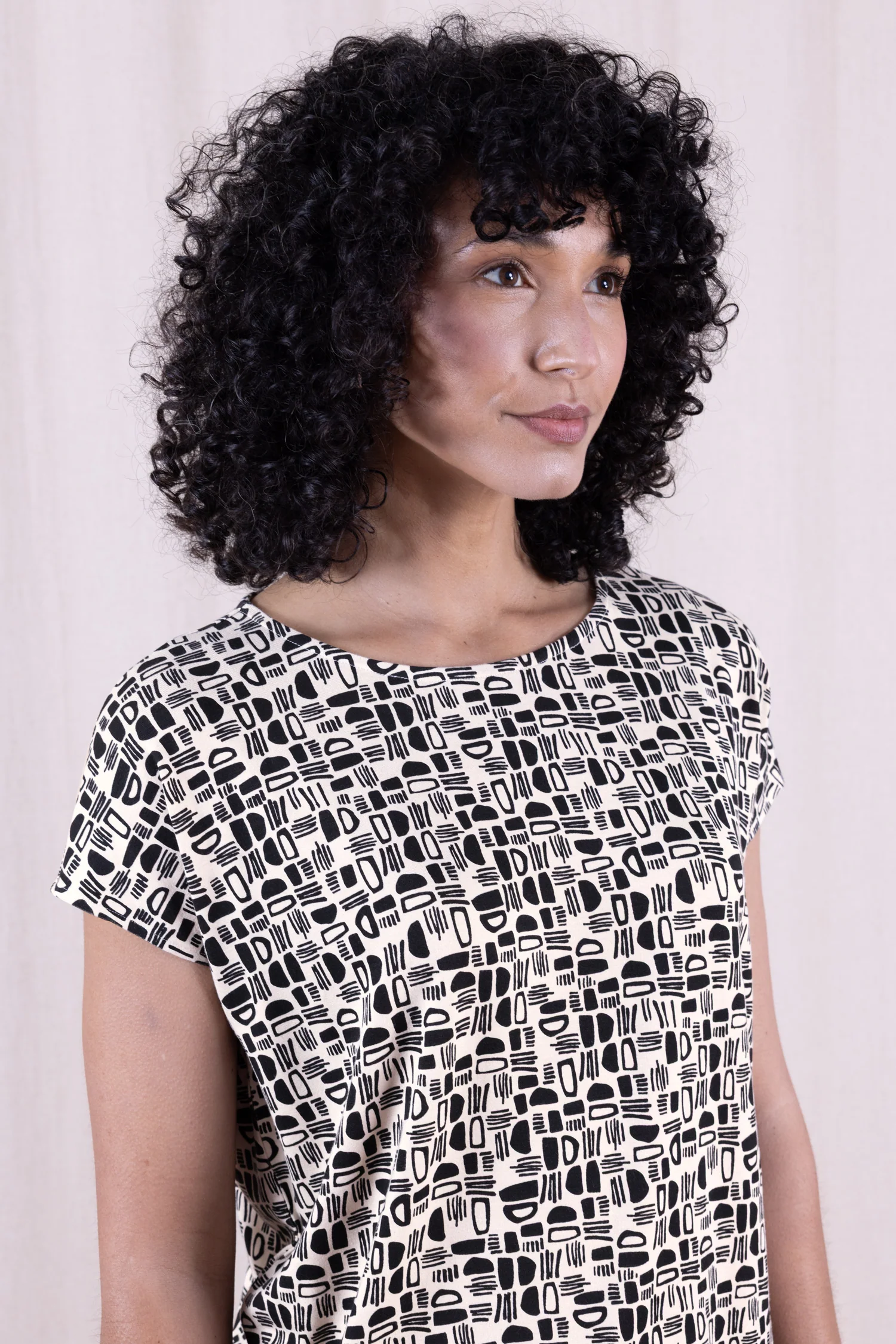 SS26 Modal Easy Print T - Butter - Image 3