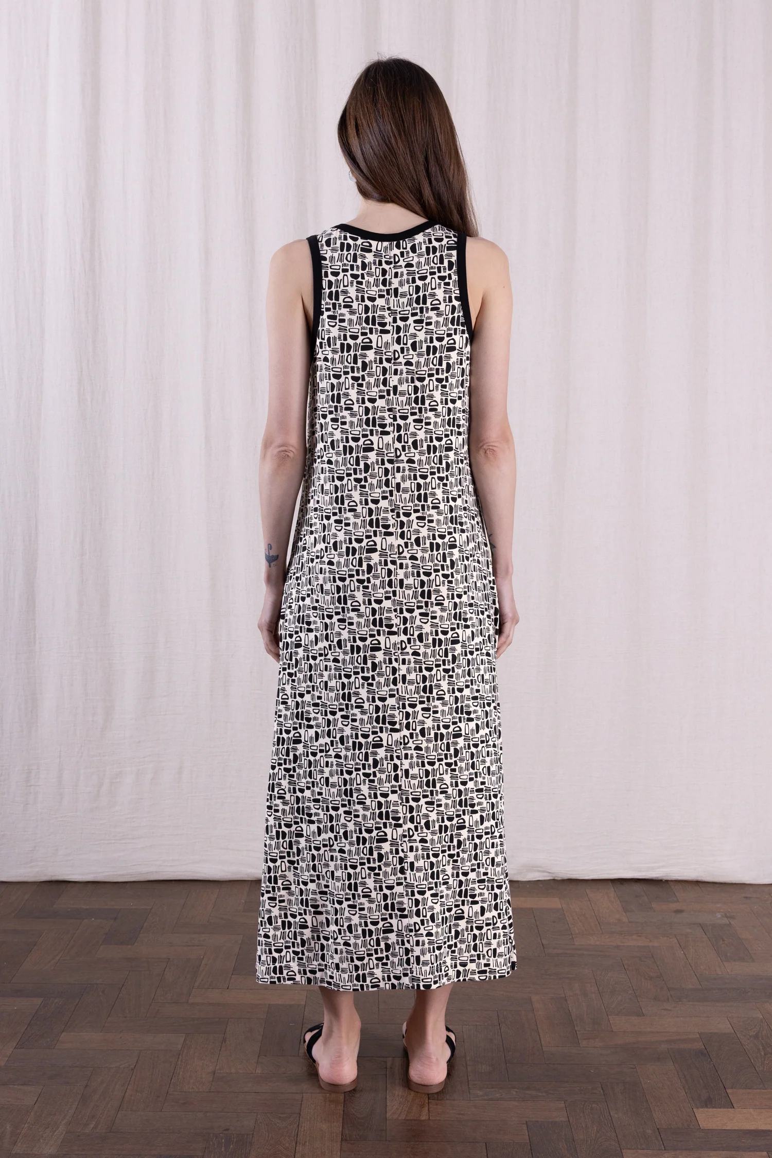 SS26 Modal Jersey Midi Dress - Butter - Image 3