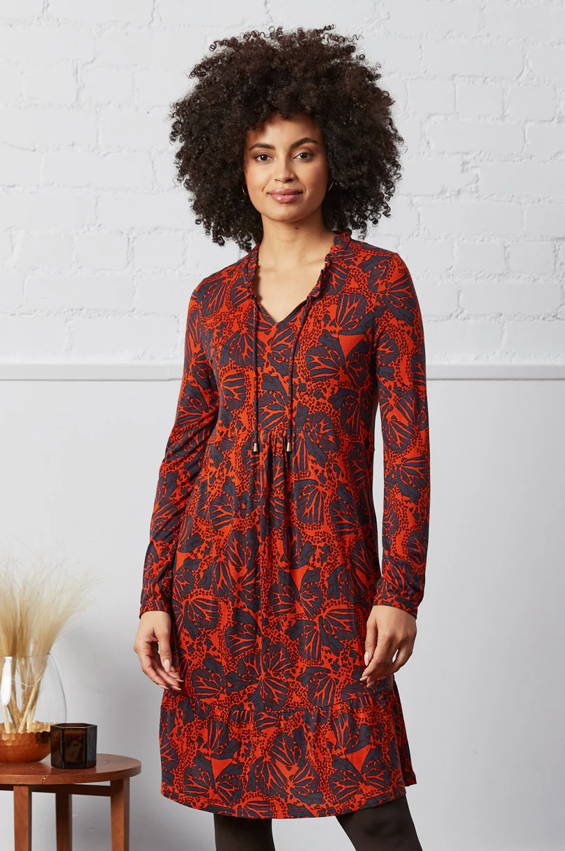 Lenzing Ecovero Gathered Tunic Dress - Image 3