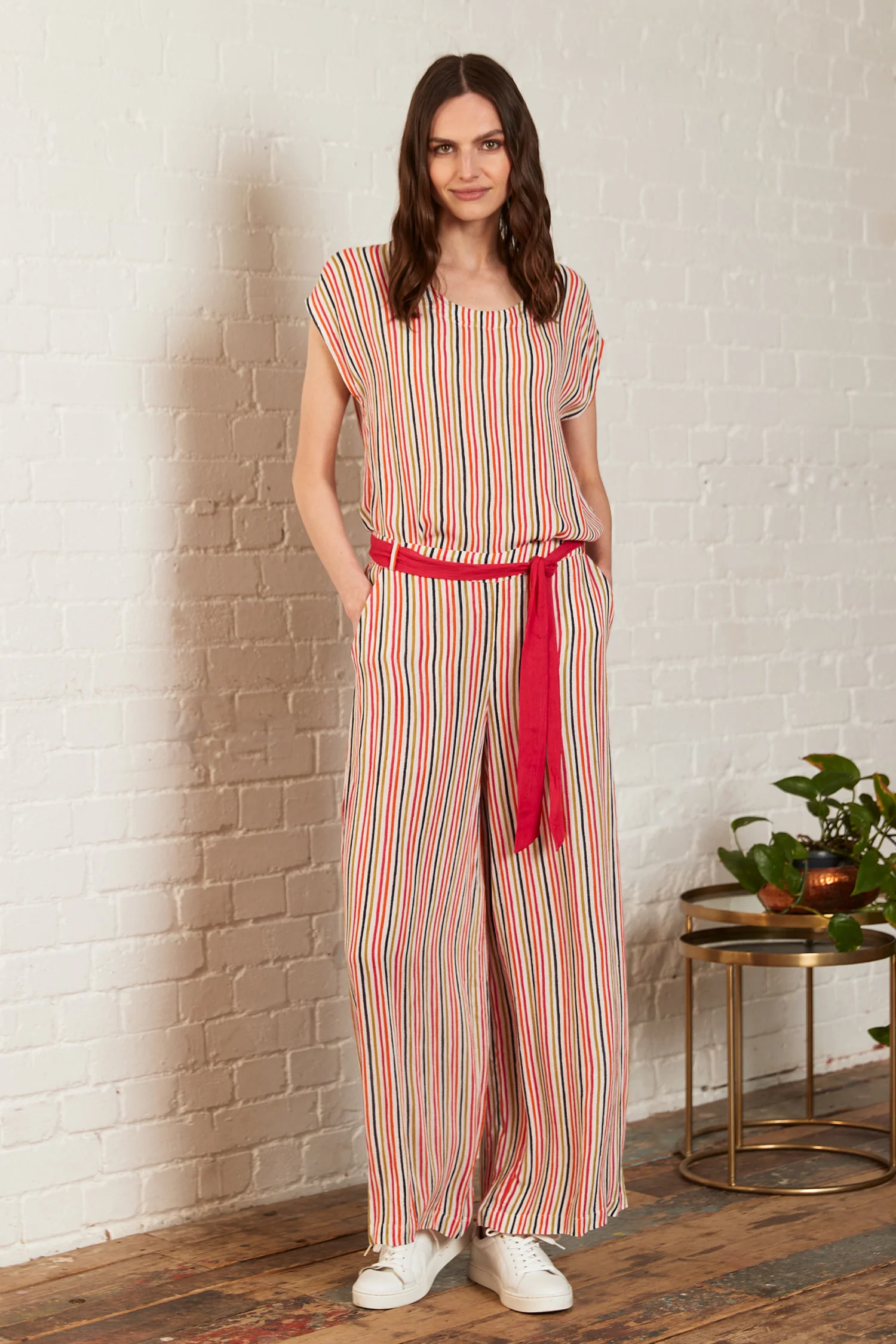 Viscose Striped Trousers - Image 8