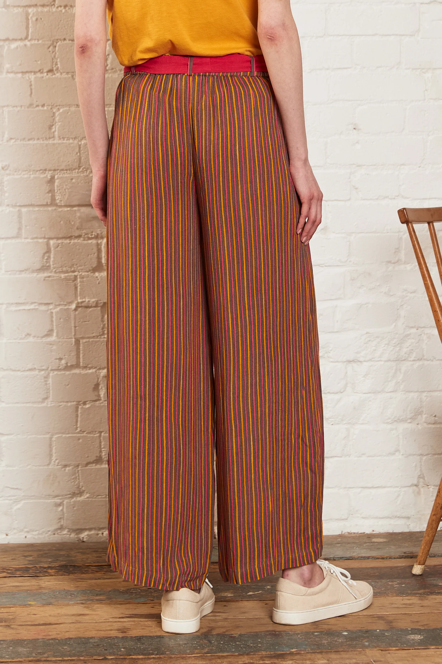 Viscose Striped Trousers - Image 9