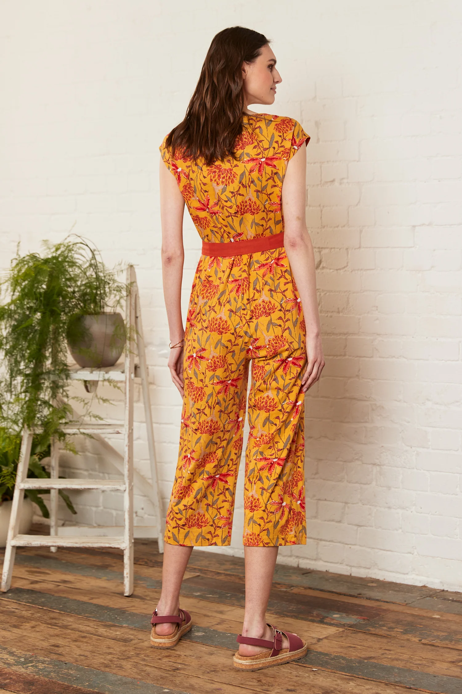 Trebah Organic Cotton Jersey Jumpsuit - Image 4