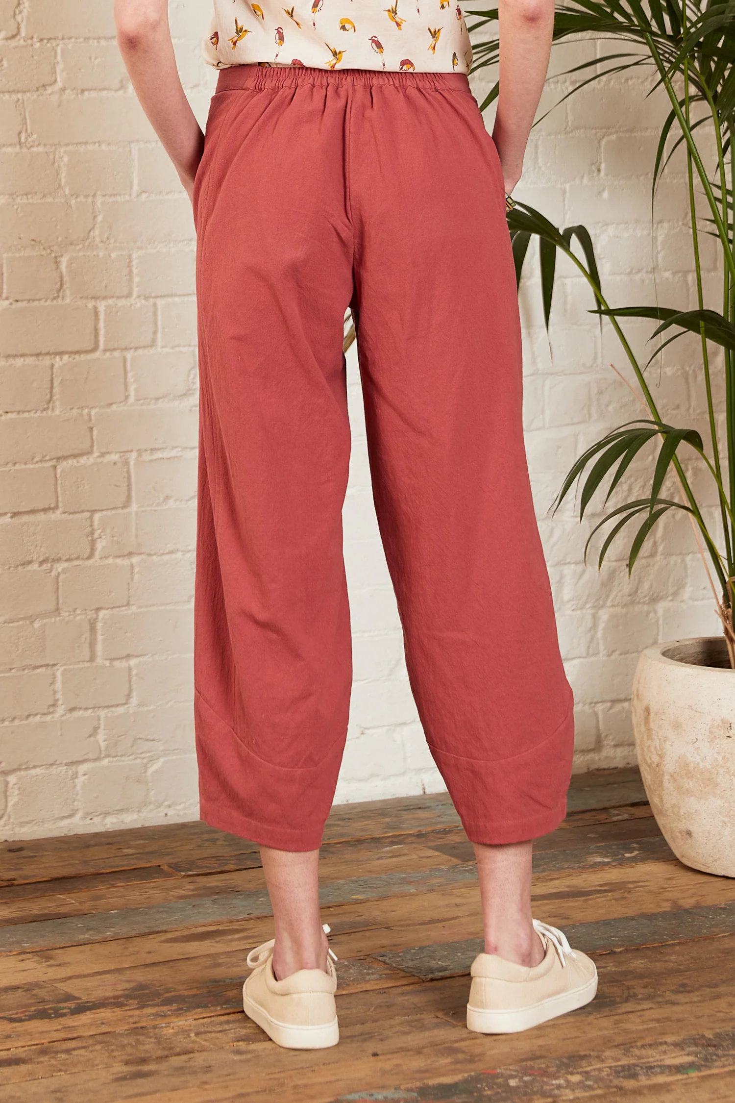 Cotton Bubble Trousers - Image 3