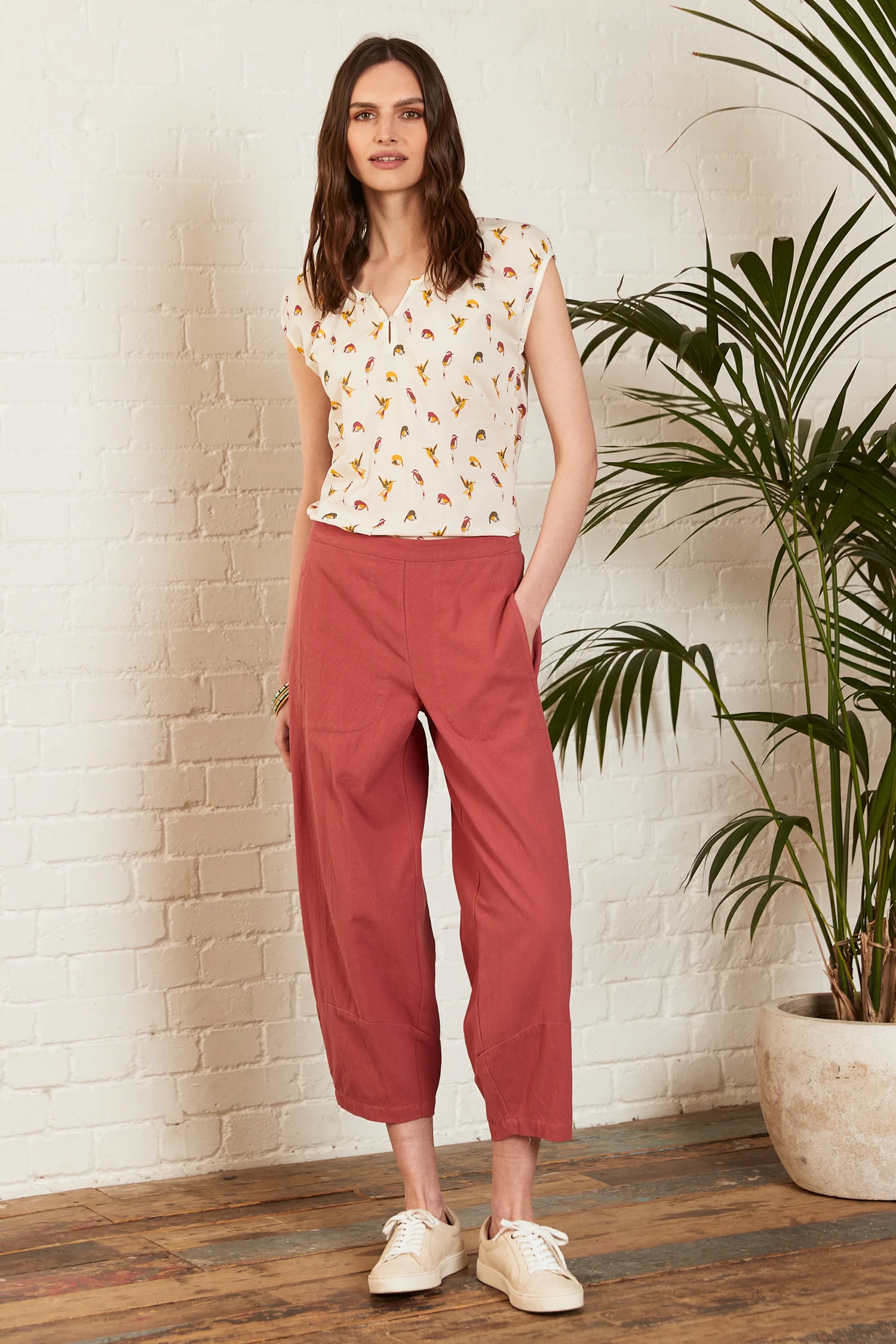 Cotton Bubble Trousers - Image 4