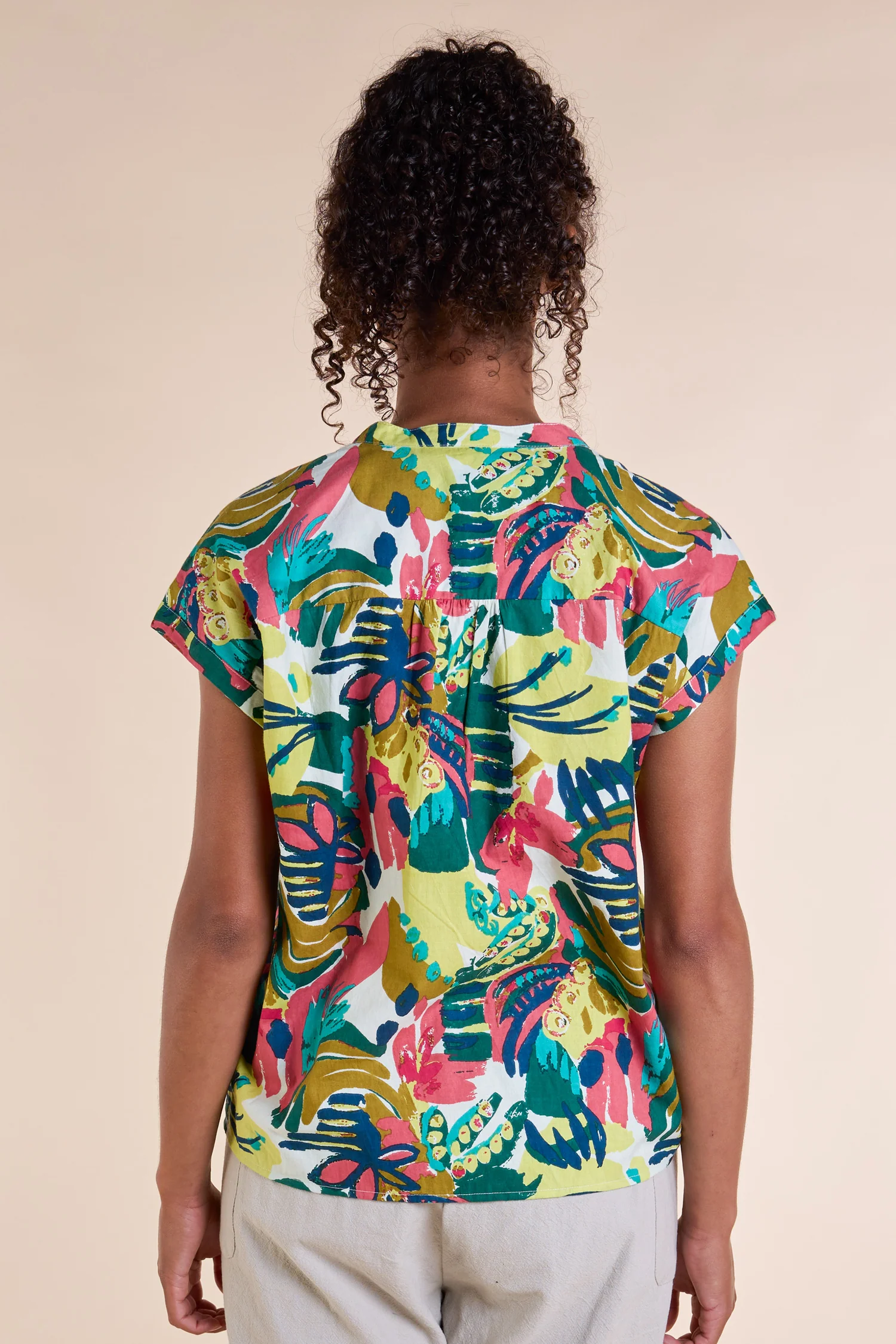 SS25 Tie Neck Top - Multi - Image 2