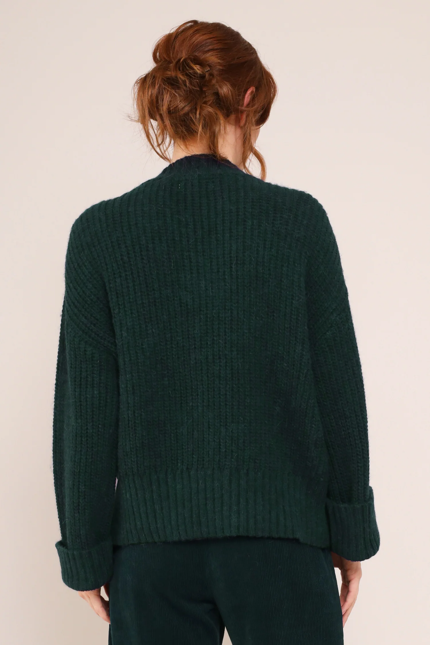 V Neck Organic Cotton & Alpaca Jumper - Image 5