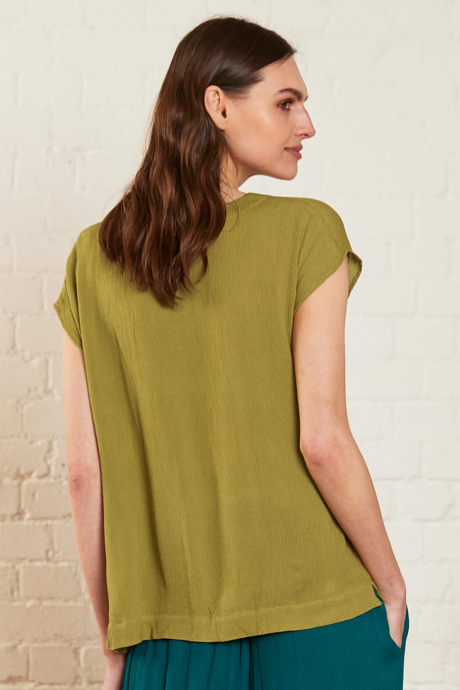 Crinkle Viscose Top - Image 4