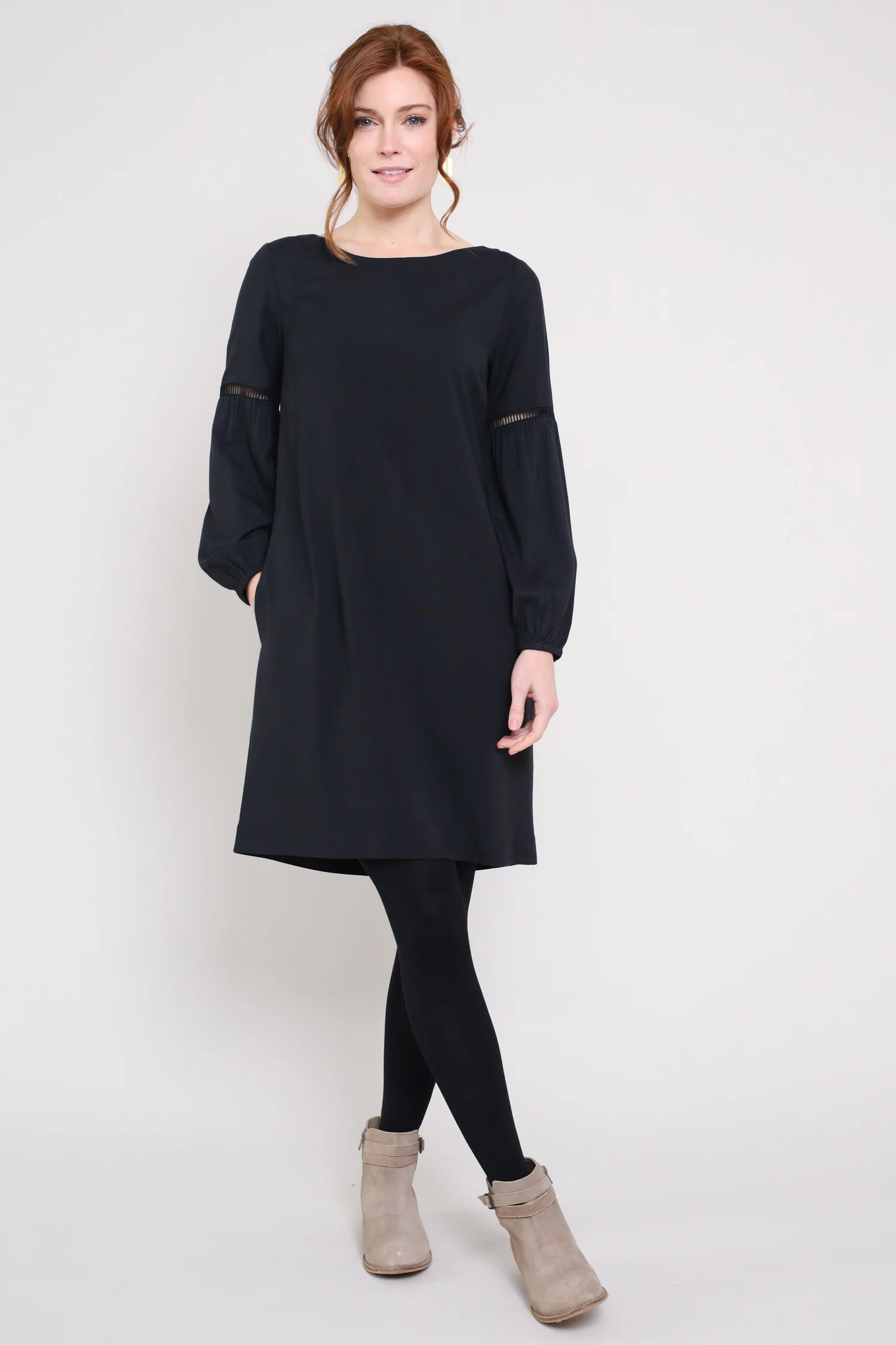 Gathered Sleeve Tunic Dress - Image 5