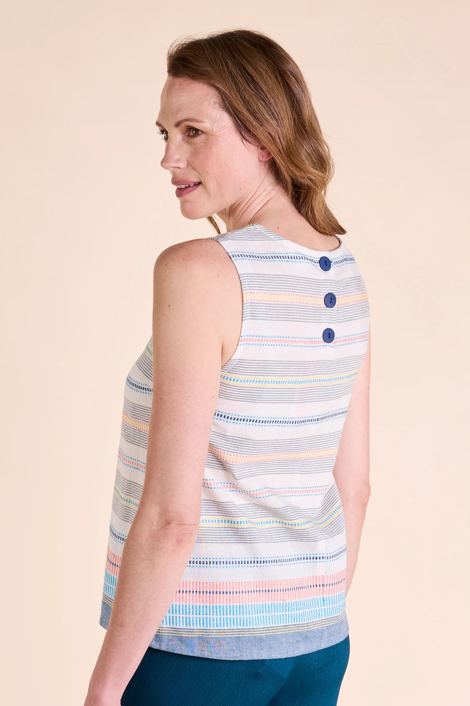 SS25 Vest Top - Ivory - Image 3