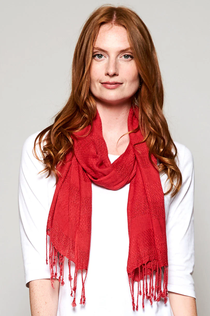 Plain Woven Scarf - Image 4