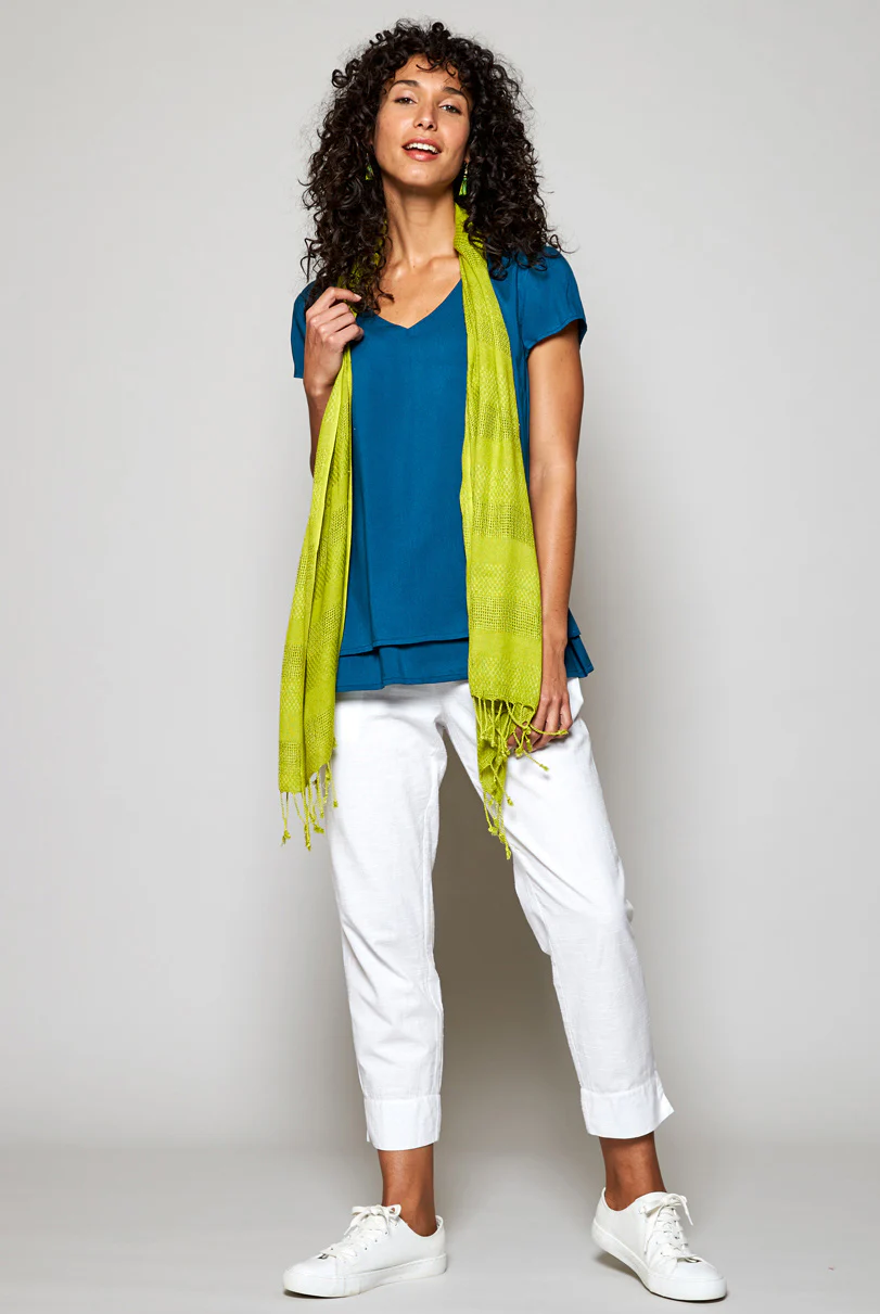 Plain Woven Scarf - Image 5