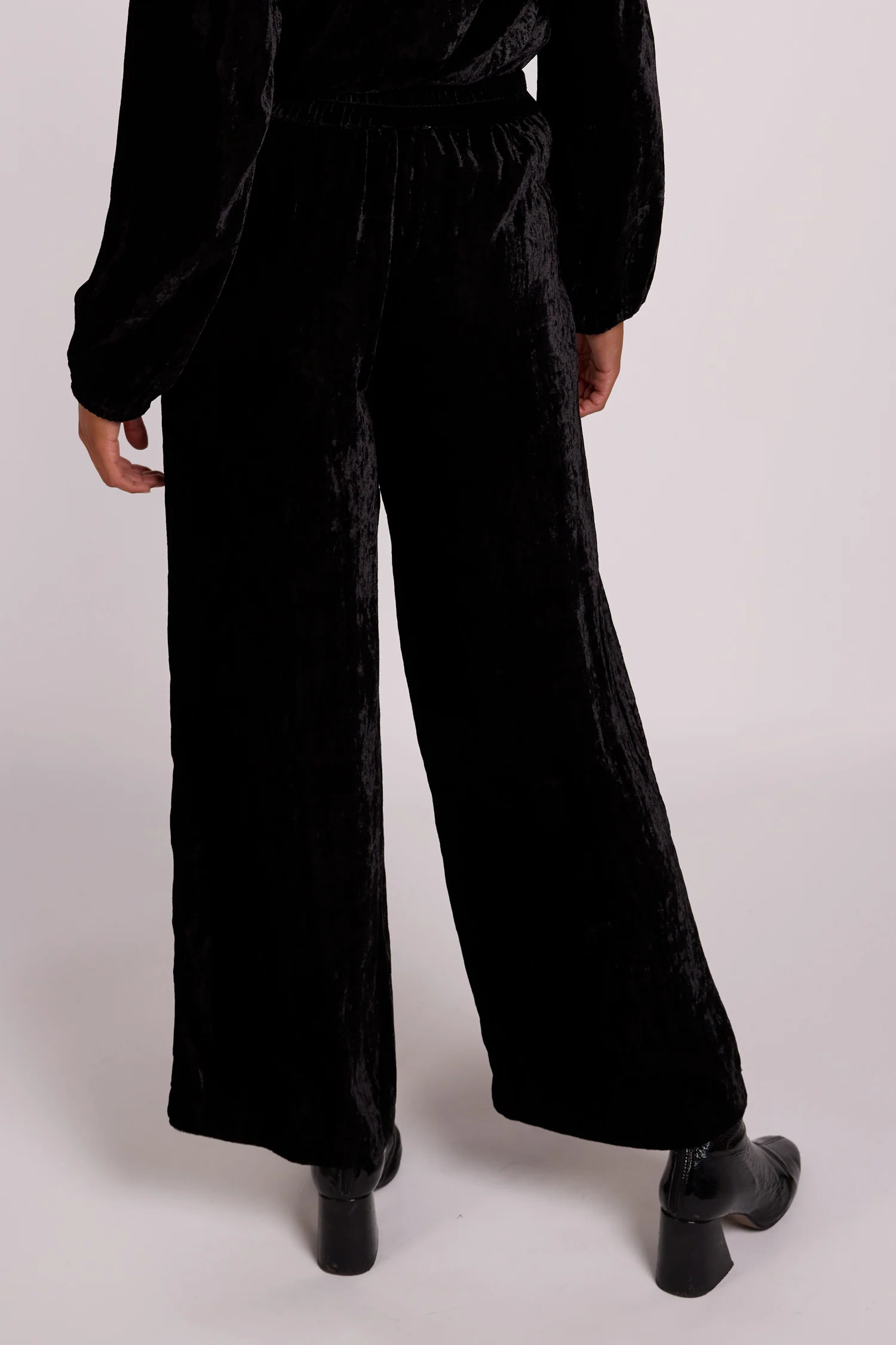 Velvet Wide Leg Trouser - Image 4